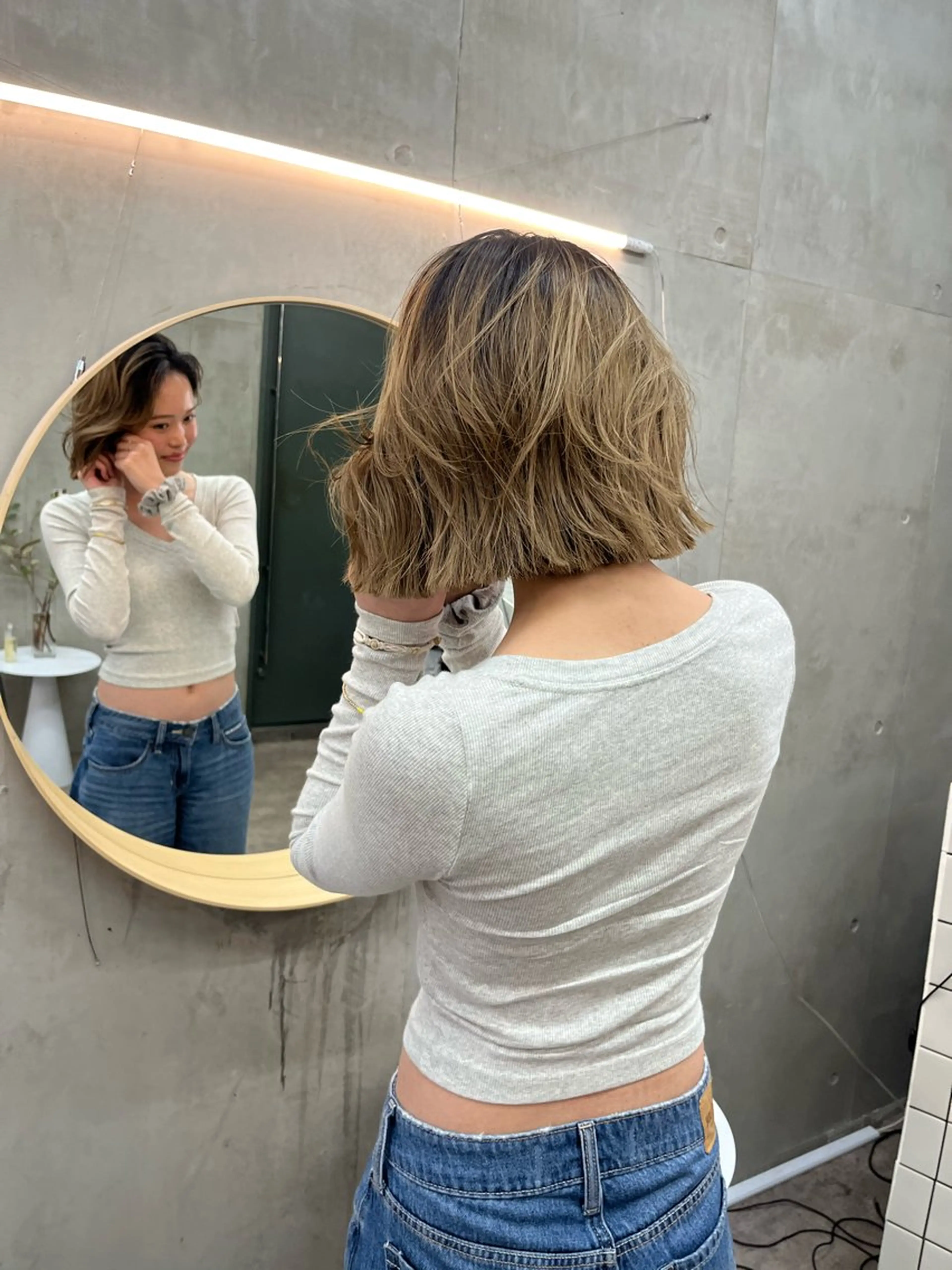 ミディアム ボブ カット 🤎𝐌𝐚𝐨⌇ お悩み解決美容師🤎のヘアスタイル