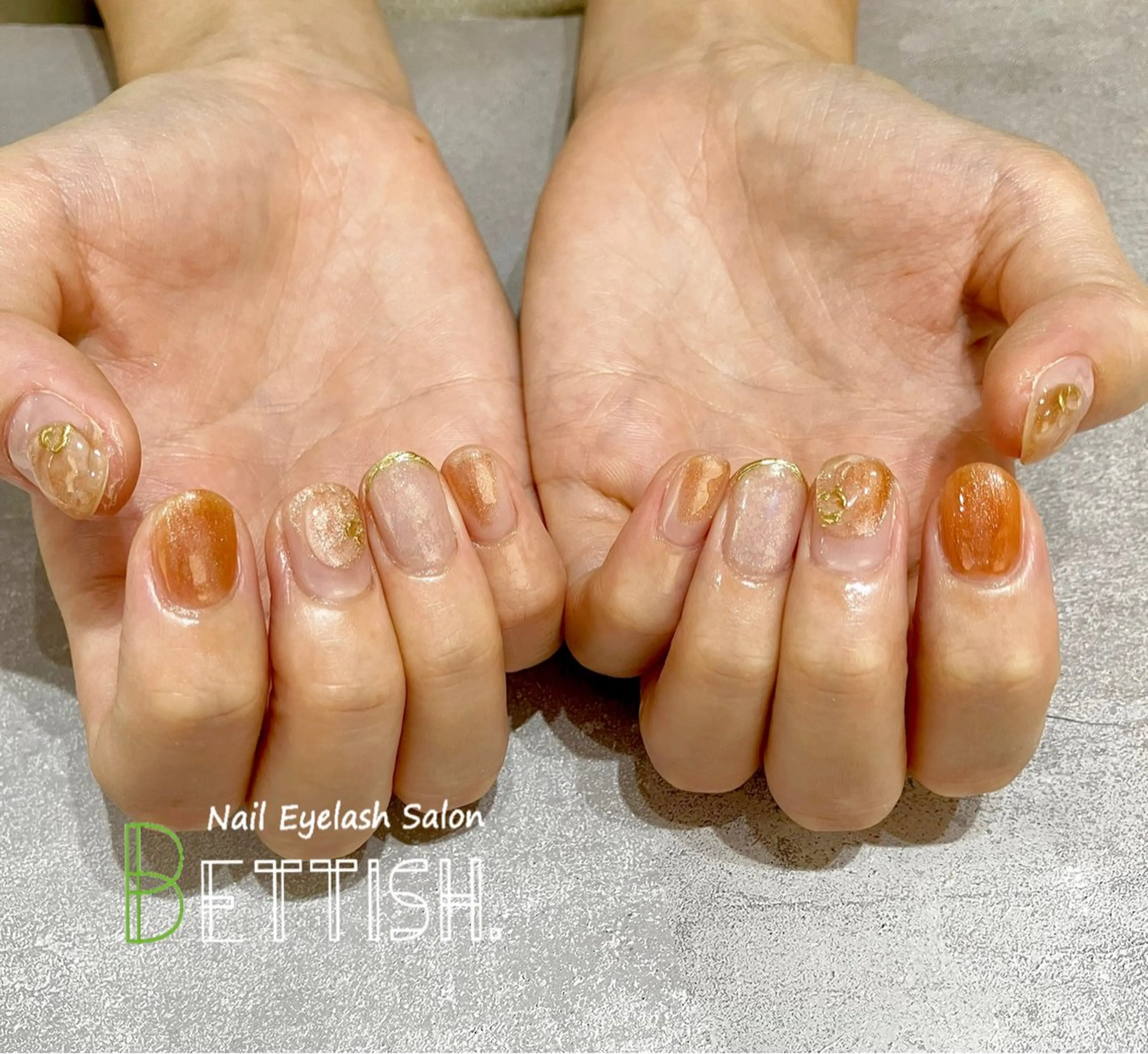 ネイル オレンジ BETTISH. KUMIKO☺︎︎のネイルデザイン