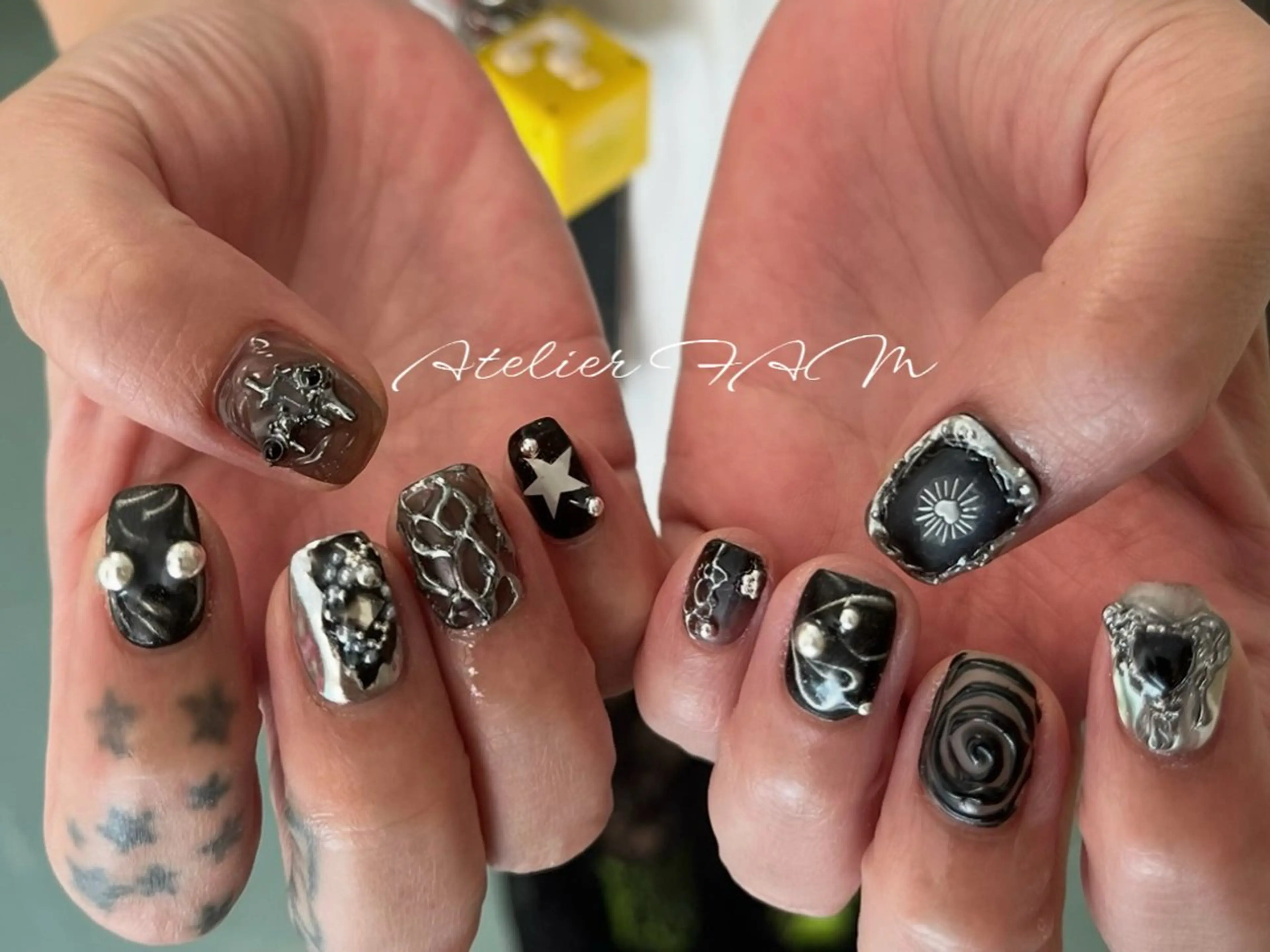 ショート ハンドネイル nail&eyelashsalon atelier fam上本町店所属・アトリエ FAMのネイルデザイン