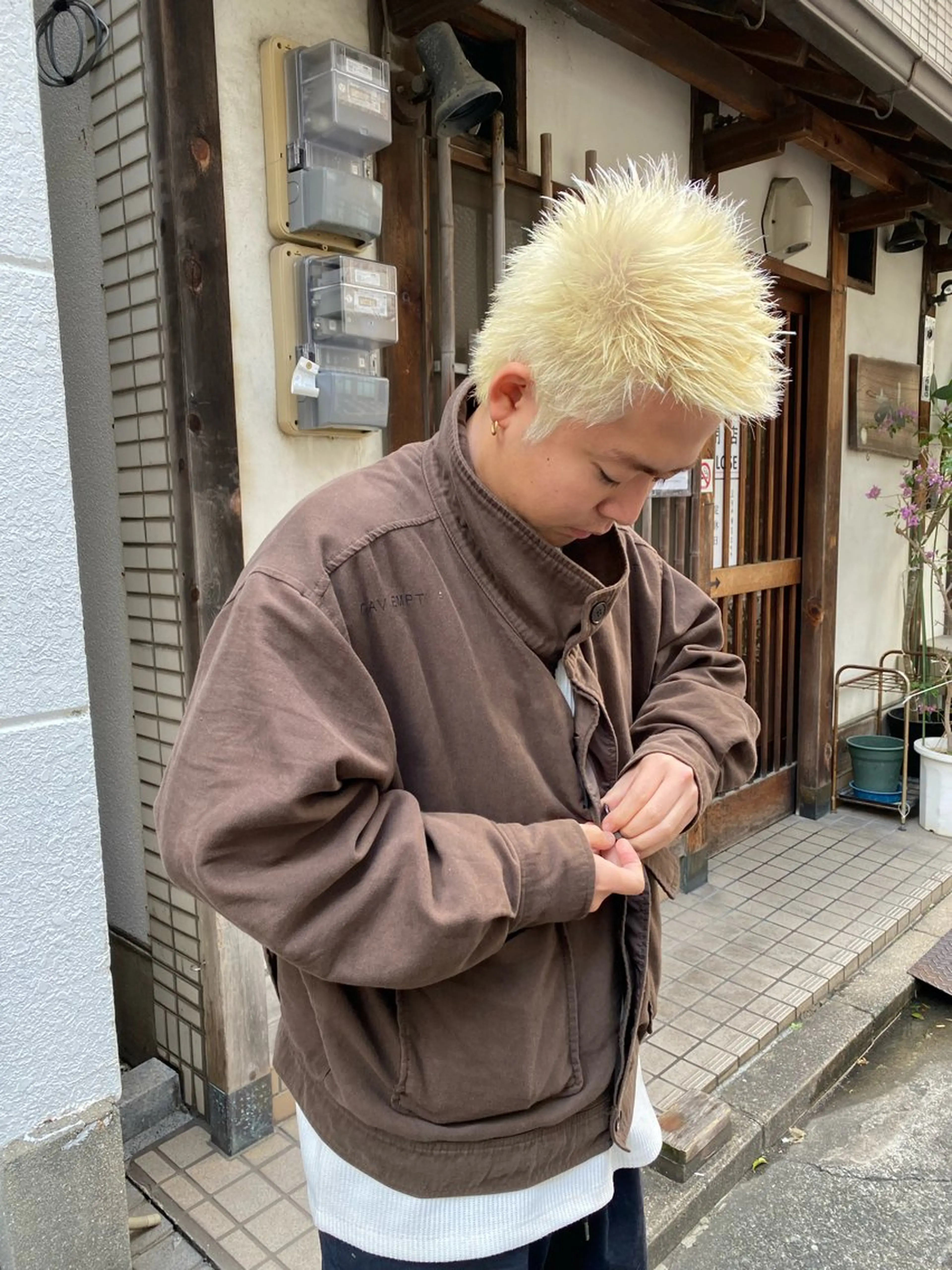 ショート カラー メンズ ヘアカラー トリートメント 吉武 茂暉のヘアスタイル