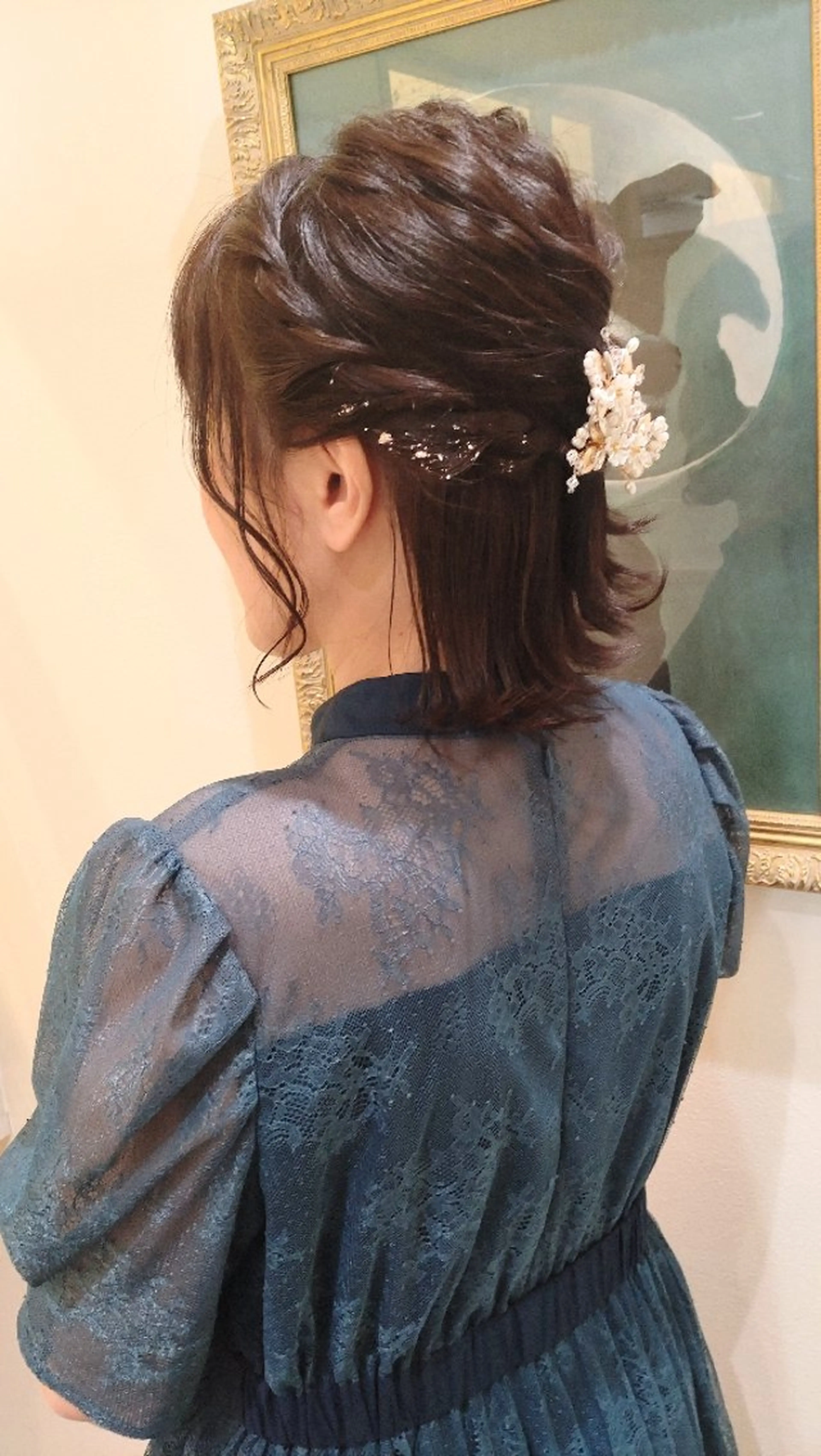 ミディアム ヘアアレンジ 大槻 百合子のヘアスタイル