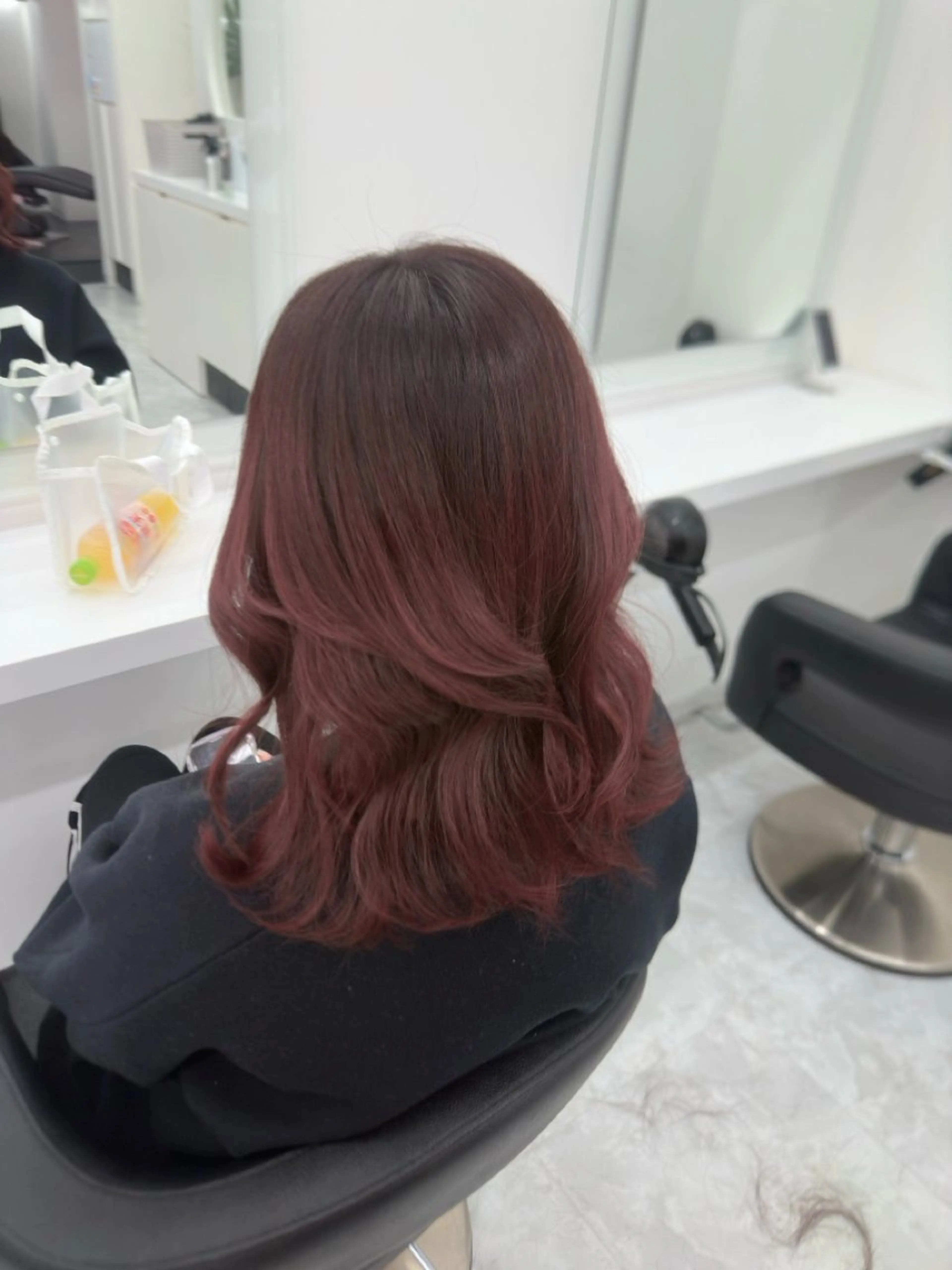 ロング カラー パーマ ヘアアレンジ メンズ キッズ ♥️韓国ヘア レイヤー♥️ゆりのヘアスタイル