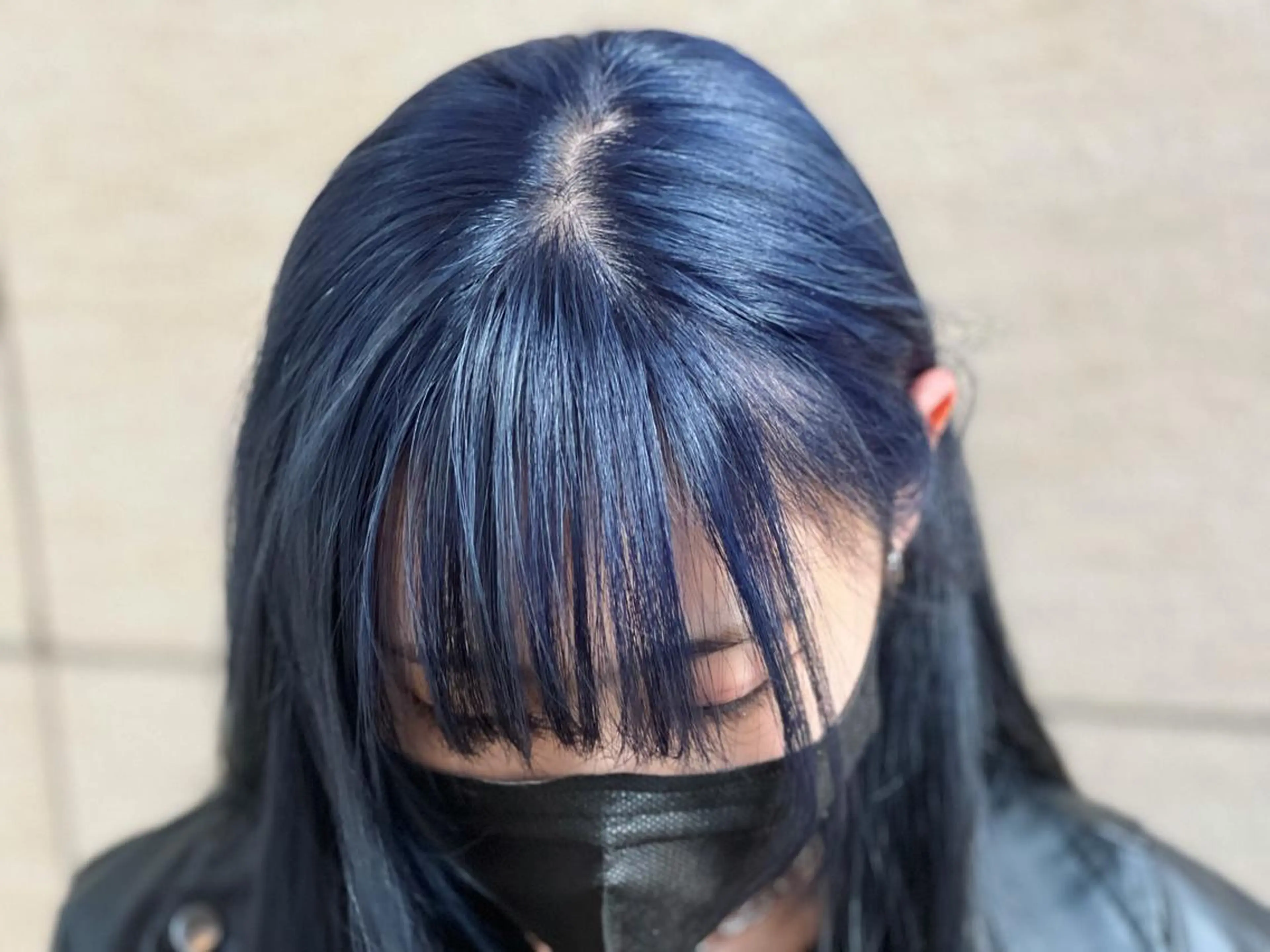 ロング カラー ブルーカラー ヘアカラー トリートメント 及川 祐輔のヘアスタイル