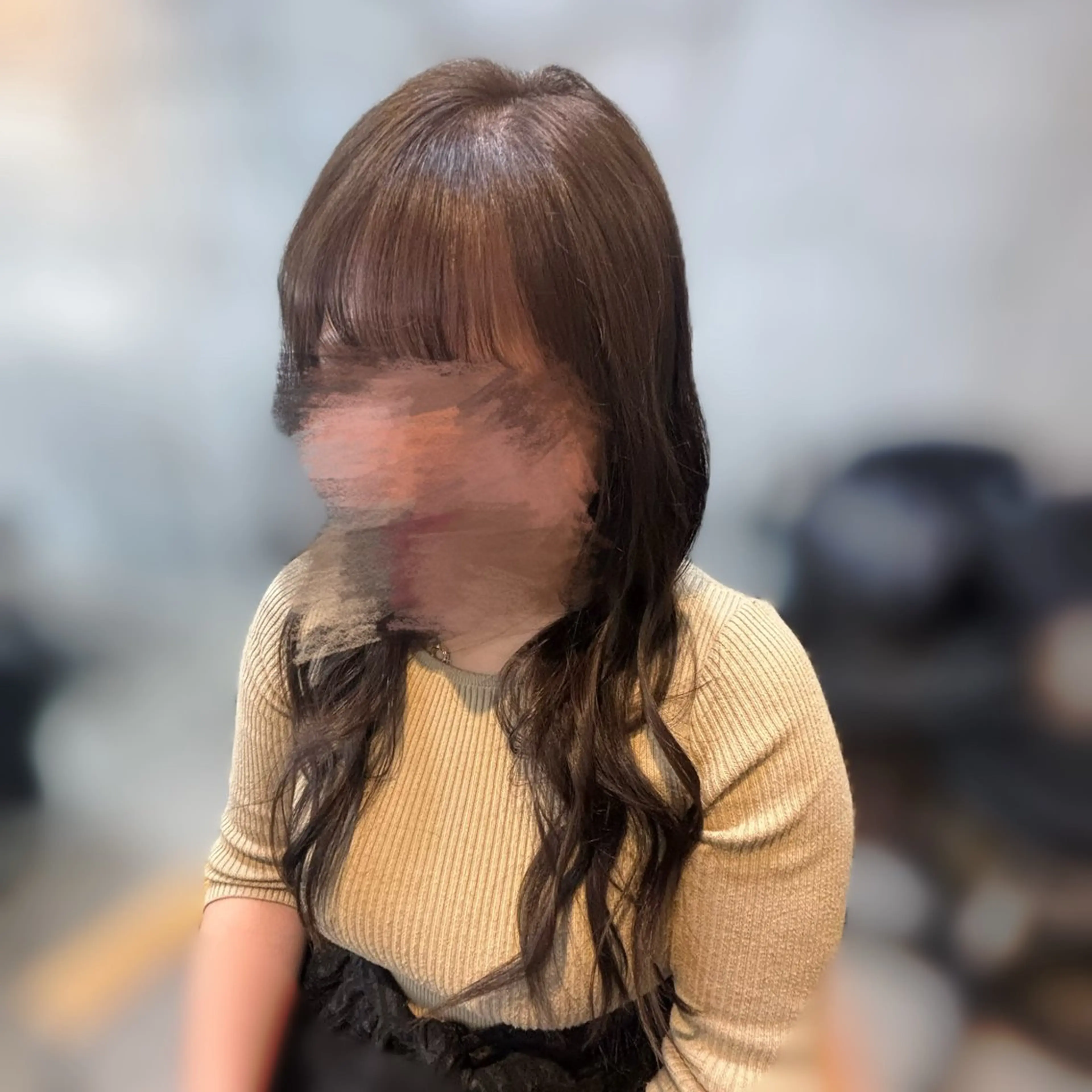 ロング カラー カット ヘアカラー 本多 光樹のヘアスタイル