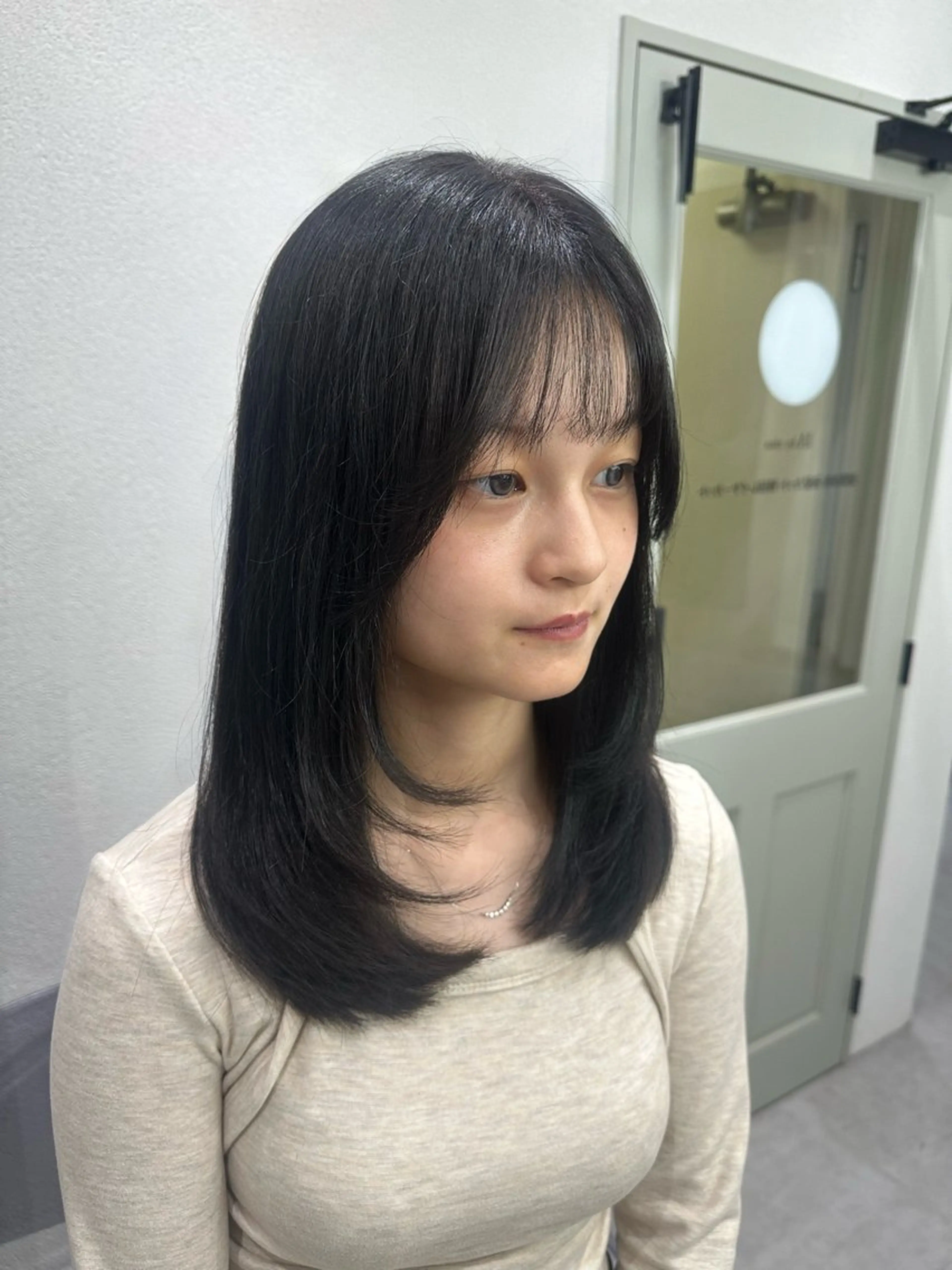 セミロング カラー カット ヘアカラー トリートメント 🪞個室サロン/韓国 艶髪/keito🪞のヘアスタイル