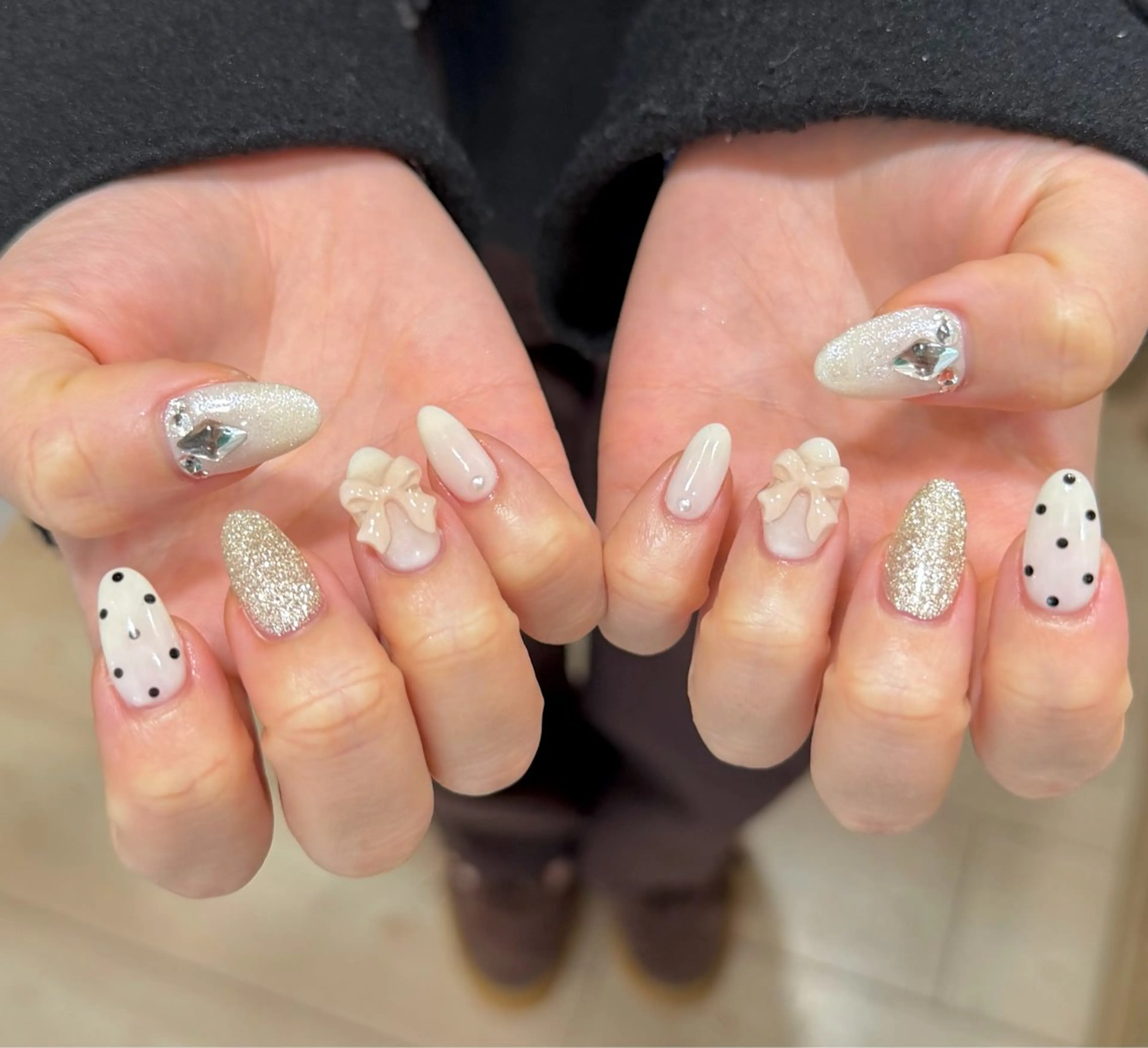 ネイル ハンドネイル いちじゅう あおいのネイルデザイン