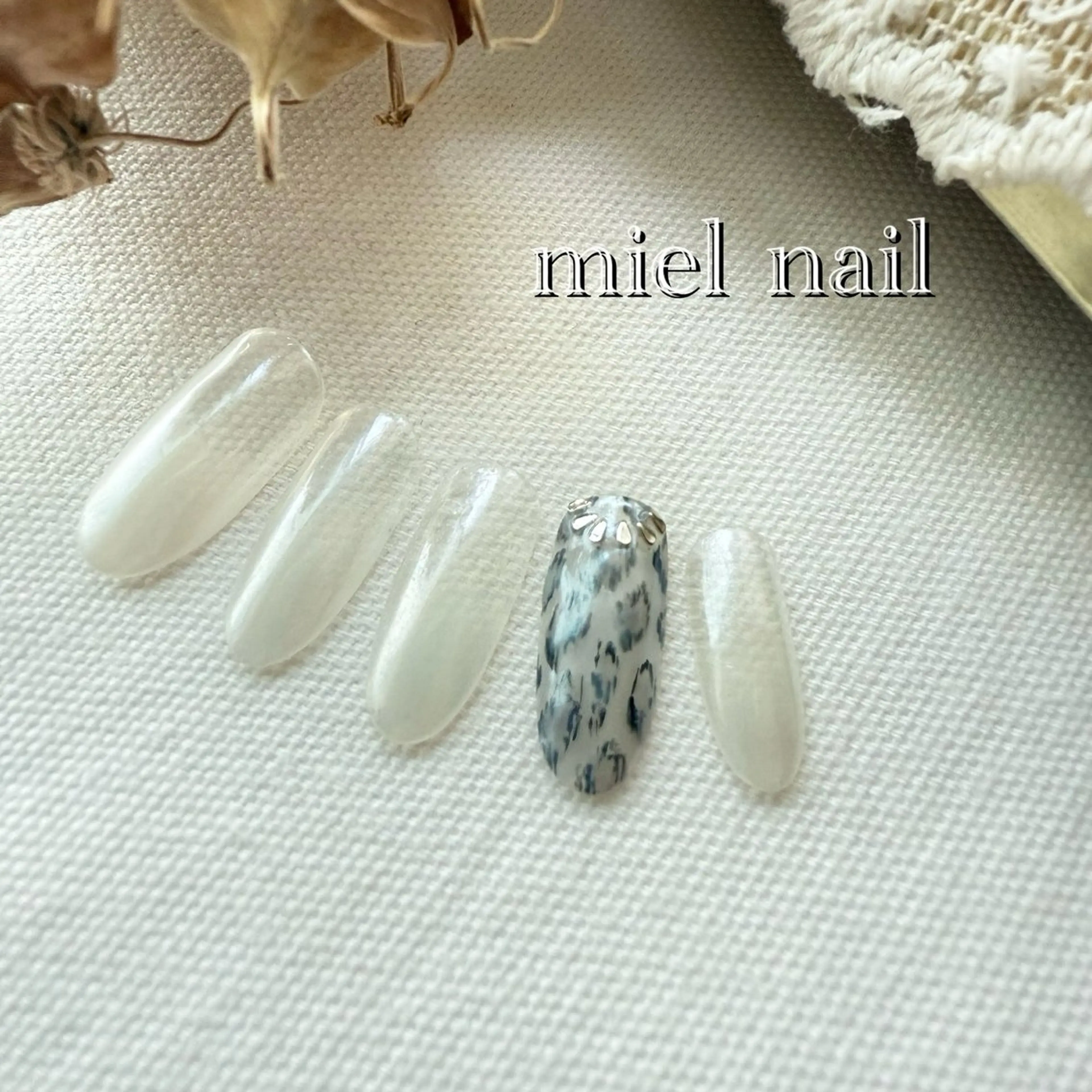 ネイル アニマル柄 ハンドネイル miel nailのネイルデザイン