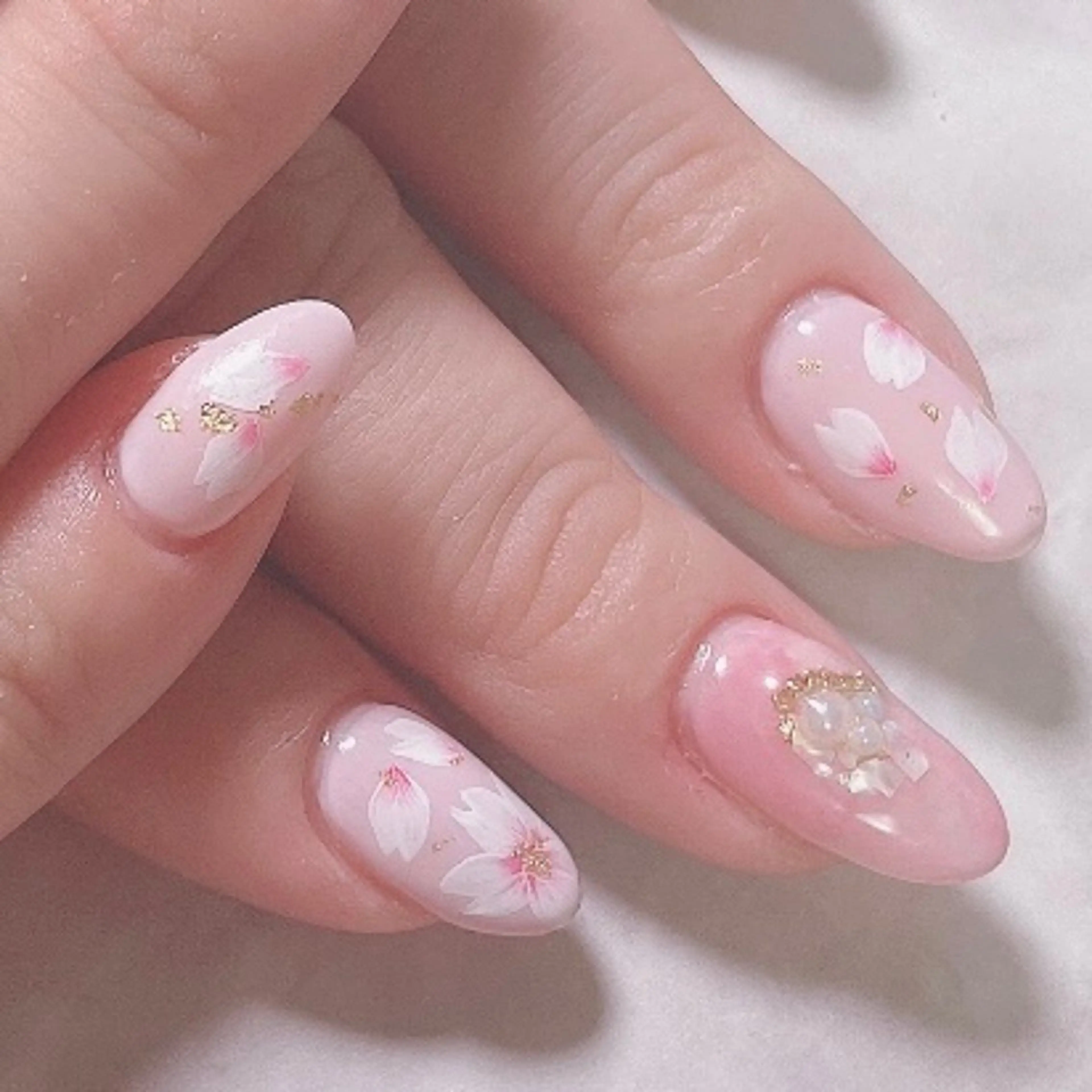 ネイル ❁miju nail 大人上品/自爪育成のネイルデザイン