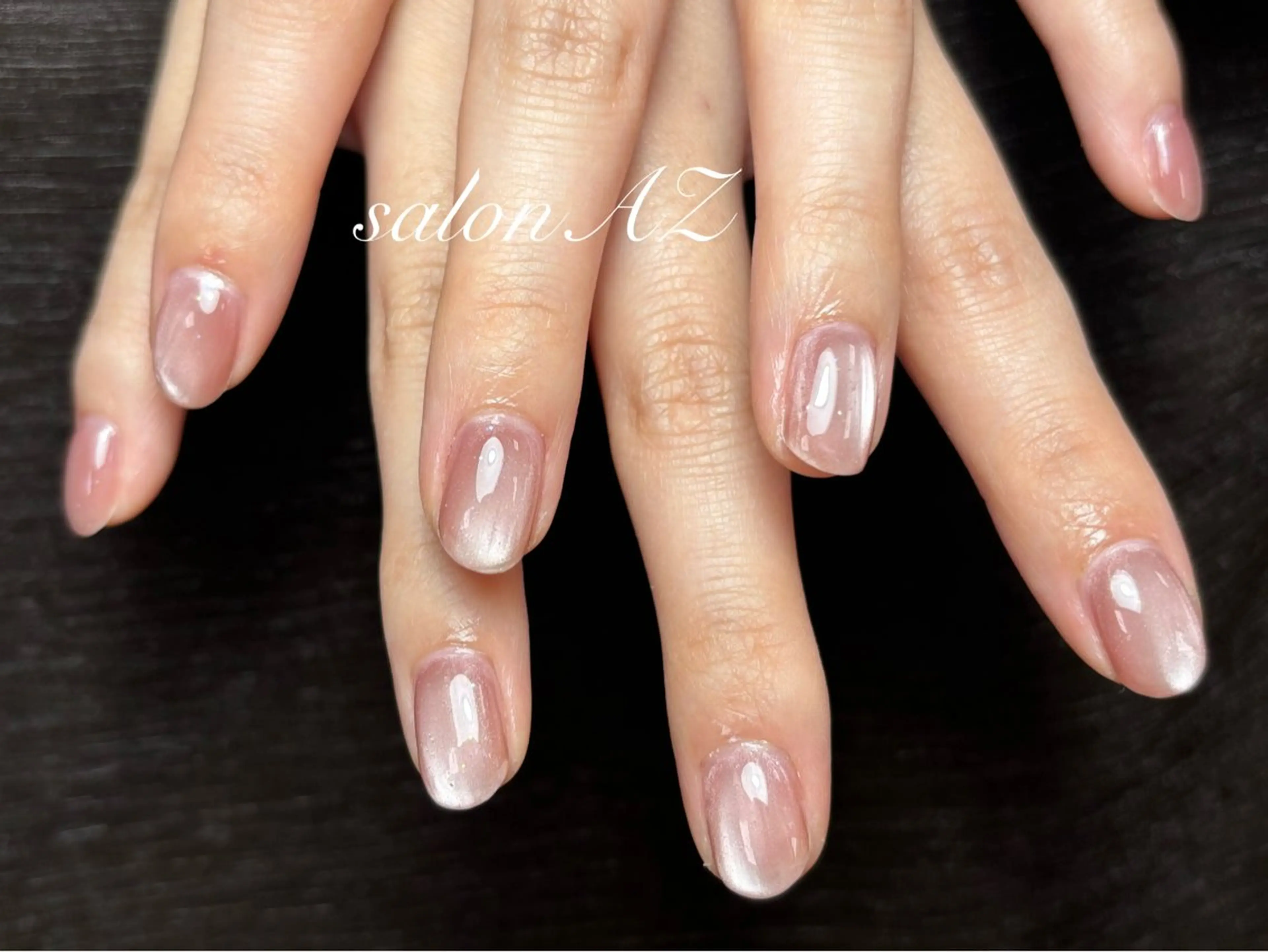 ネイル アートネイル 長さ出し フットネイル フレンチネイル ジェルネイル salon AZ NANAのネイルデザイン