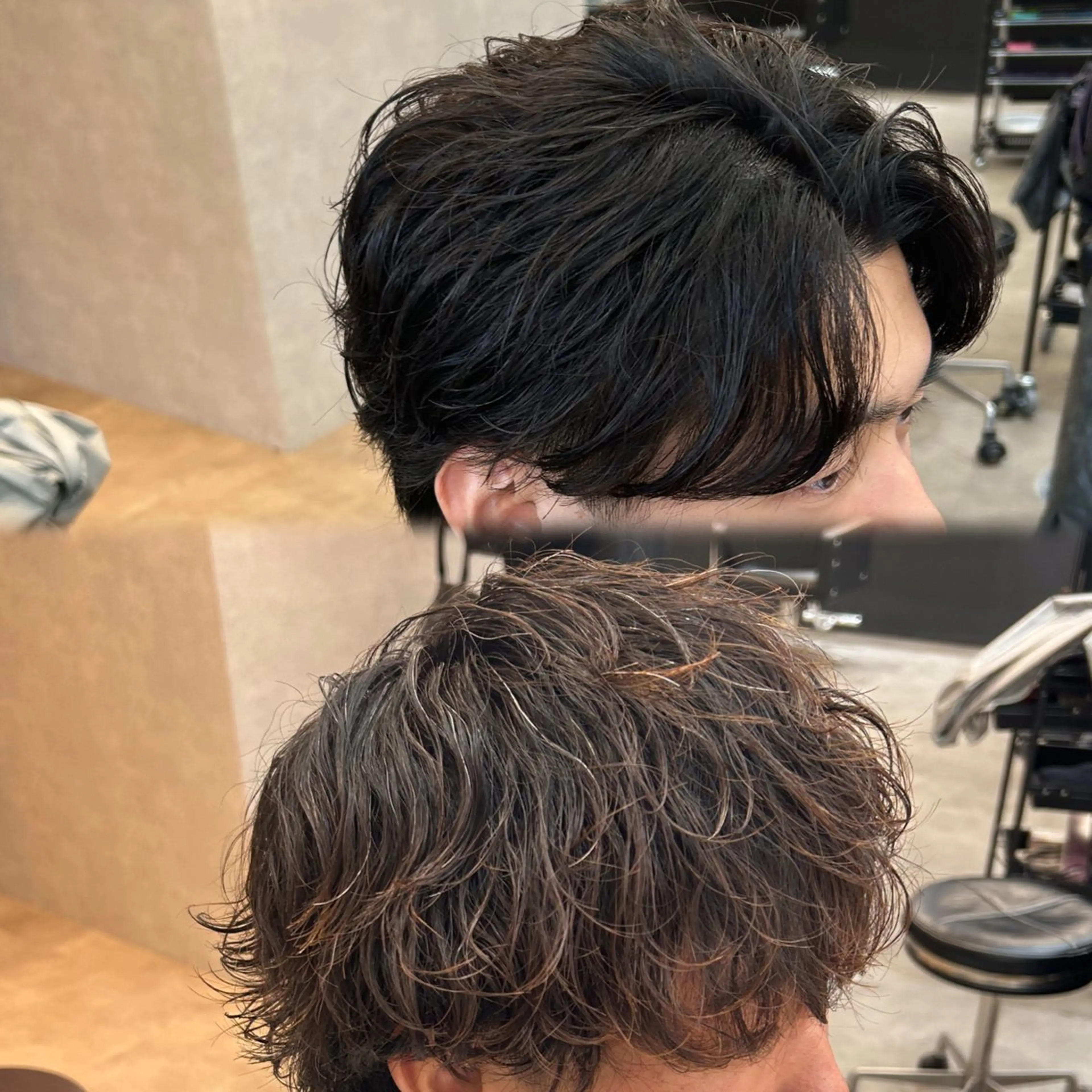 カラー パーマ メンズ メンズパーマ カット パーマ BLEACHi 高崎店所属・アユム/ウルフ特化 /BLEACHi高崎のヘアスタイル