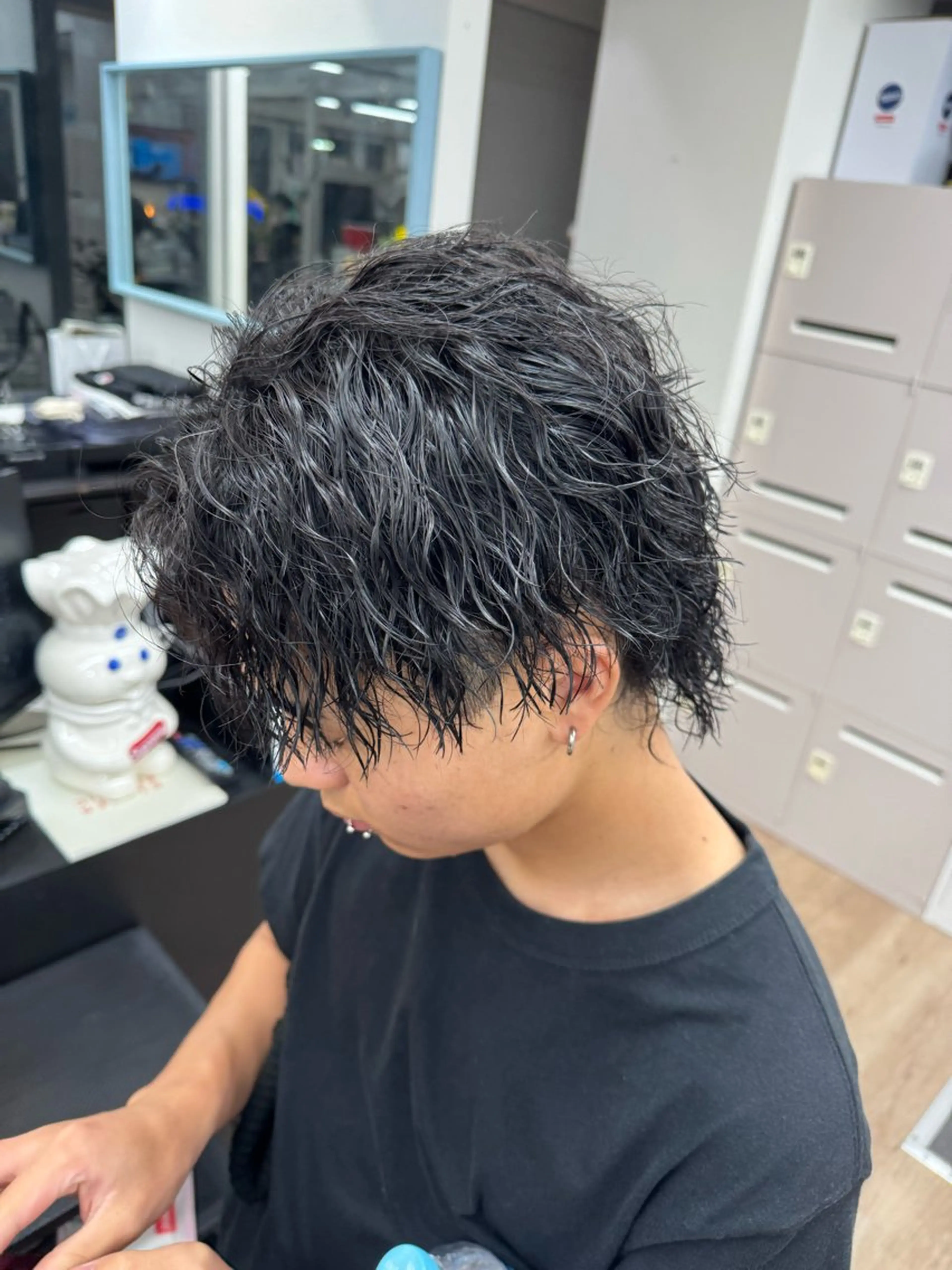 パーマ メンズ メンズパーマ ツイストスパイラルパーマ スパイラルパーマ パーマ すどう あしゅりのヘアスタイル