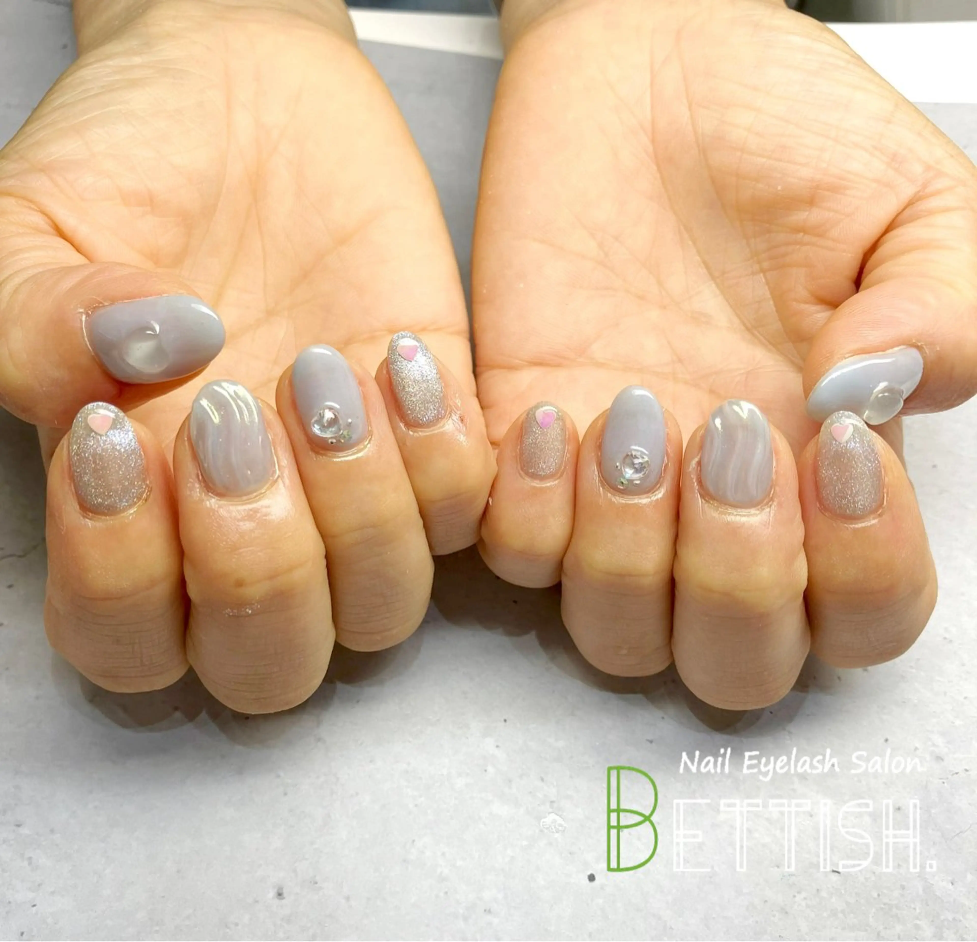 ネイル ブルー キラキラネイル ハンドネイル BETTISH. KUMIKO☺︎︎のネイルデザイン