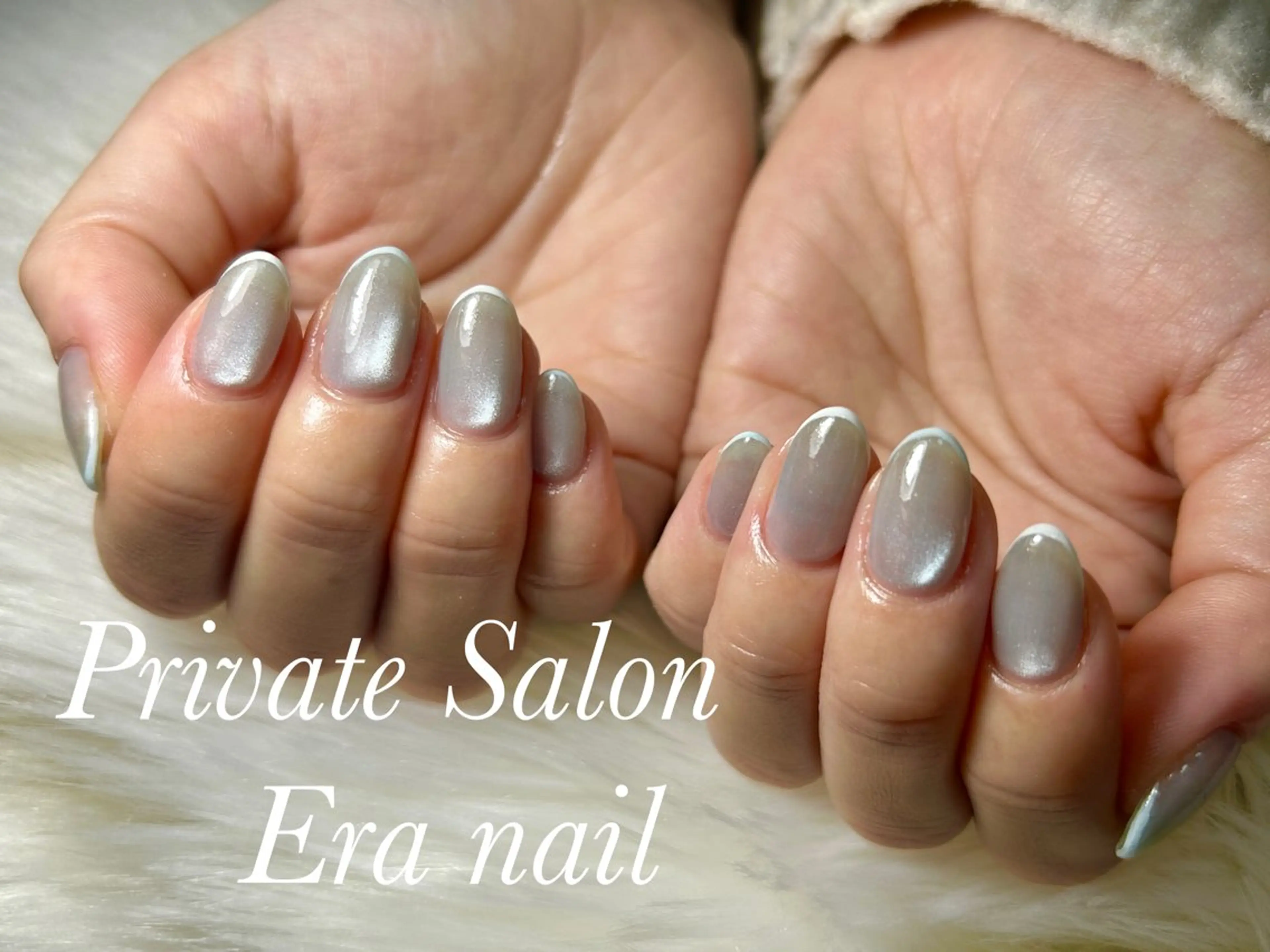 ネイル フレンチネイル マグネットネイル ハンドネイル Era nailのネイルデザイン