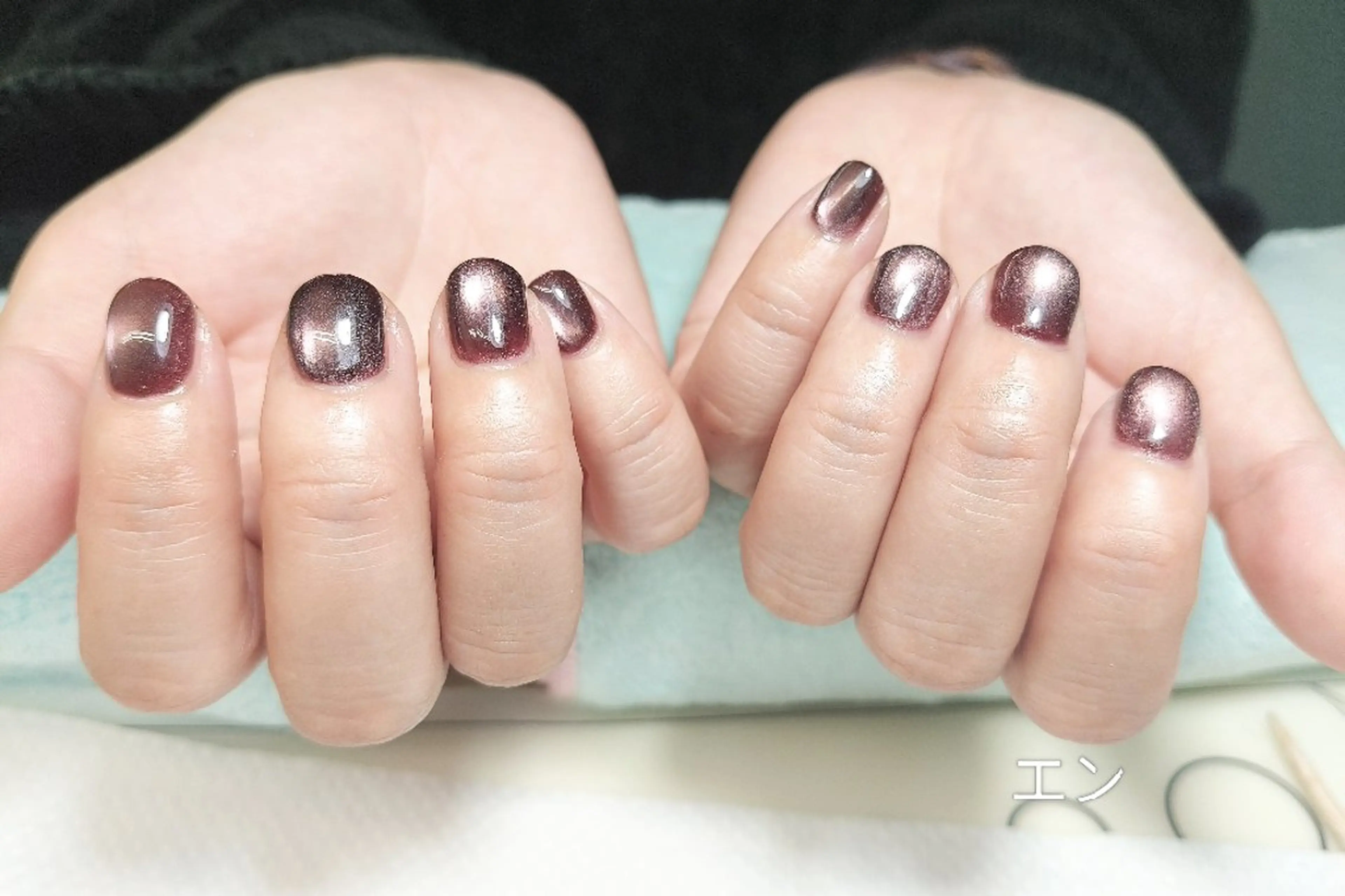 ネイル マグネットネイル マグネットワンカラー ワンカラーネイル エ ンのネイルデザイン