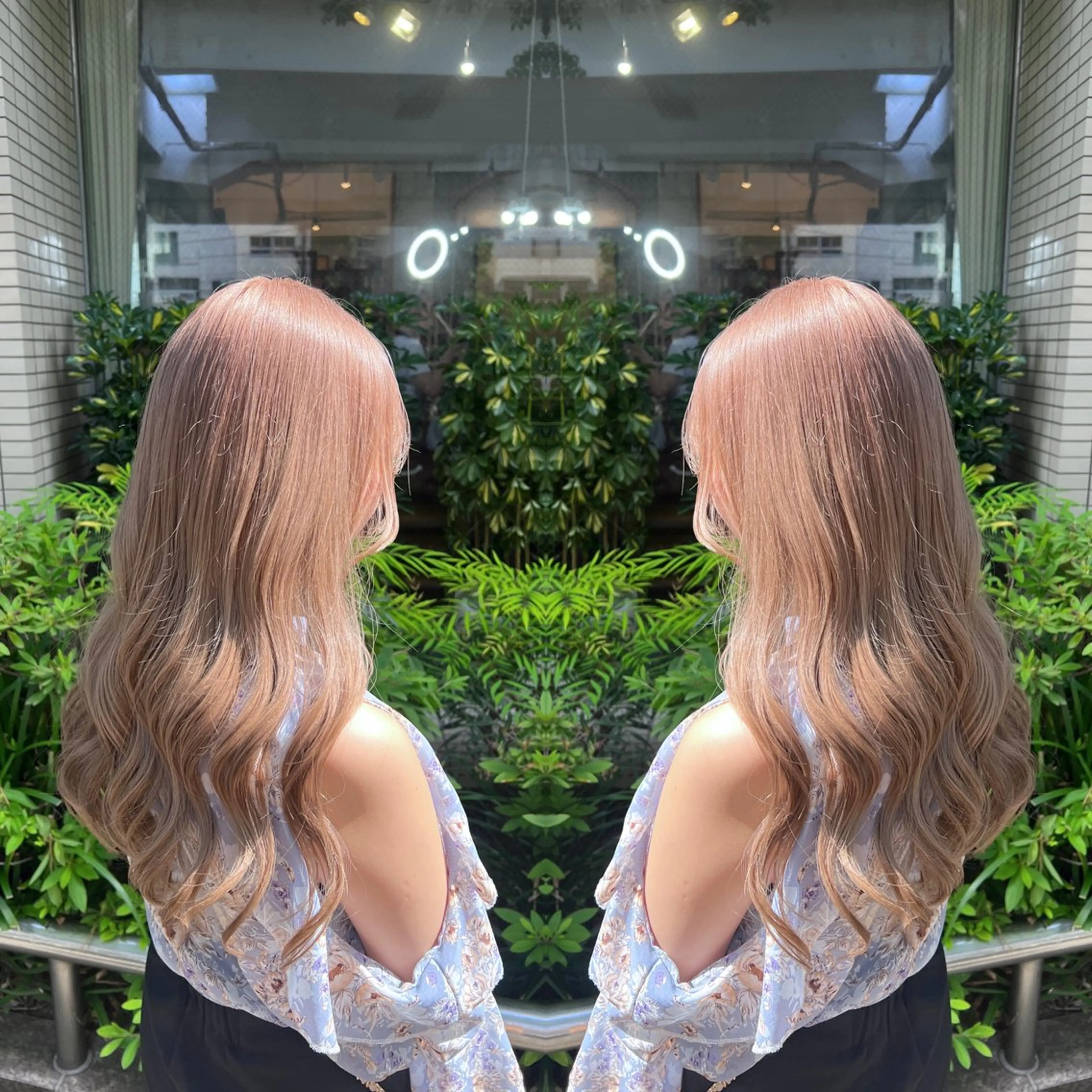 ロング カラー ヘアカラー トリートメント ハイライト/レイヤー /ハイトーン/AOIのヘアスタイル