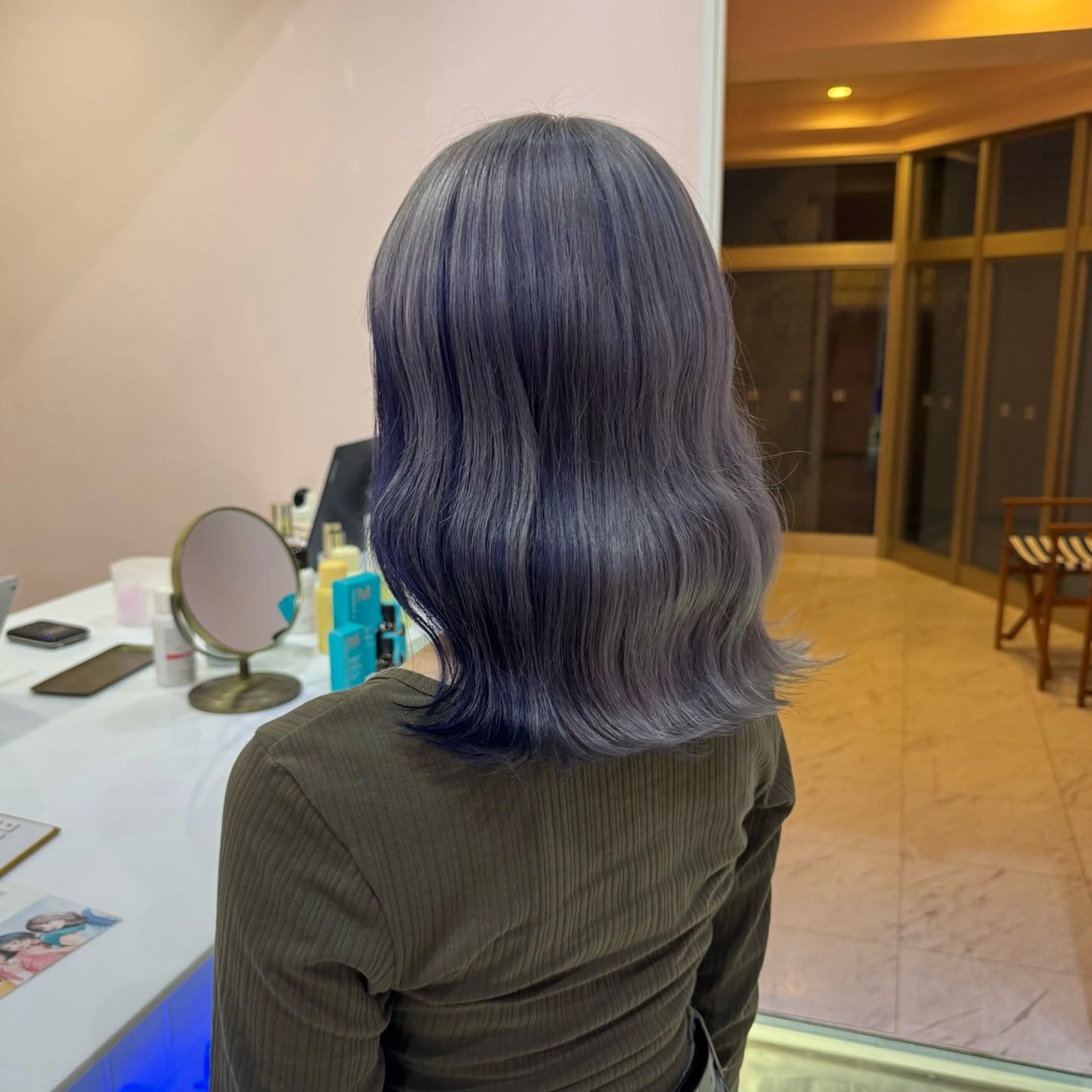 ミディアム カラー ヘアカラー トリートメント 高発色/デザイン ☀️toku☀️のヘアスタイル