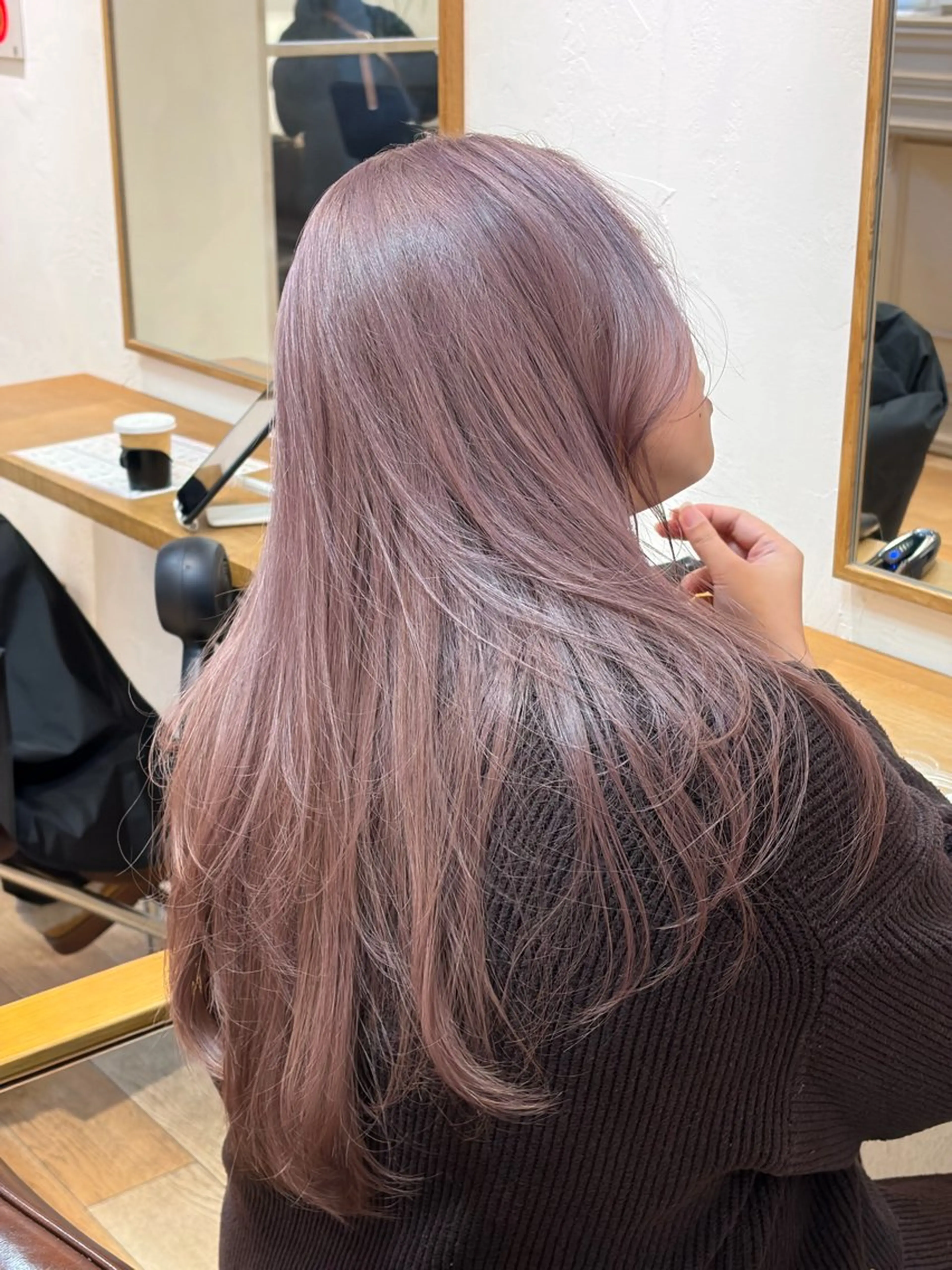 ロング カラー カット ヘアカラー じゅわっと暖色カラー 🍊Moemiのヘアスタイル