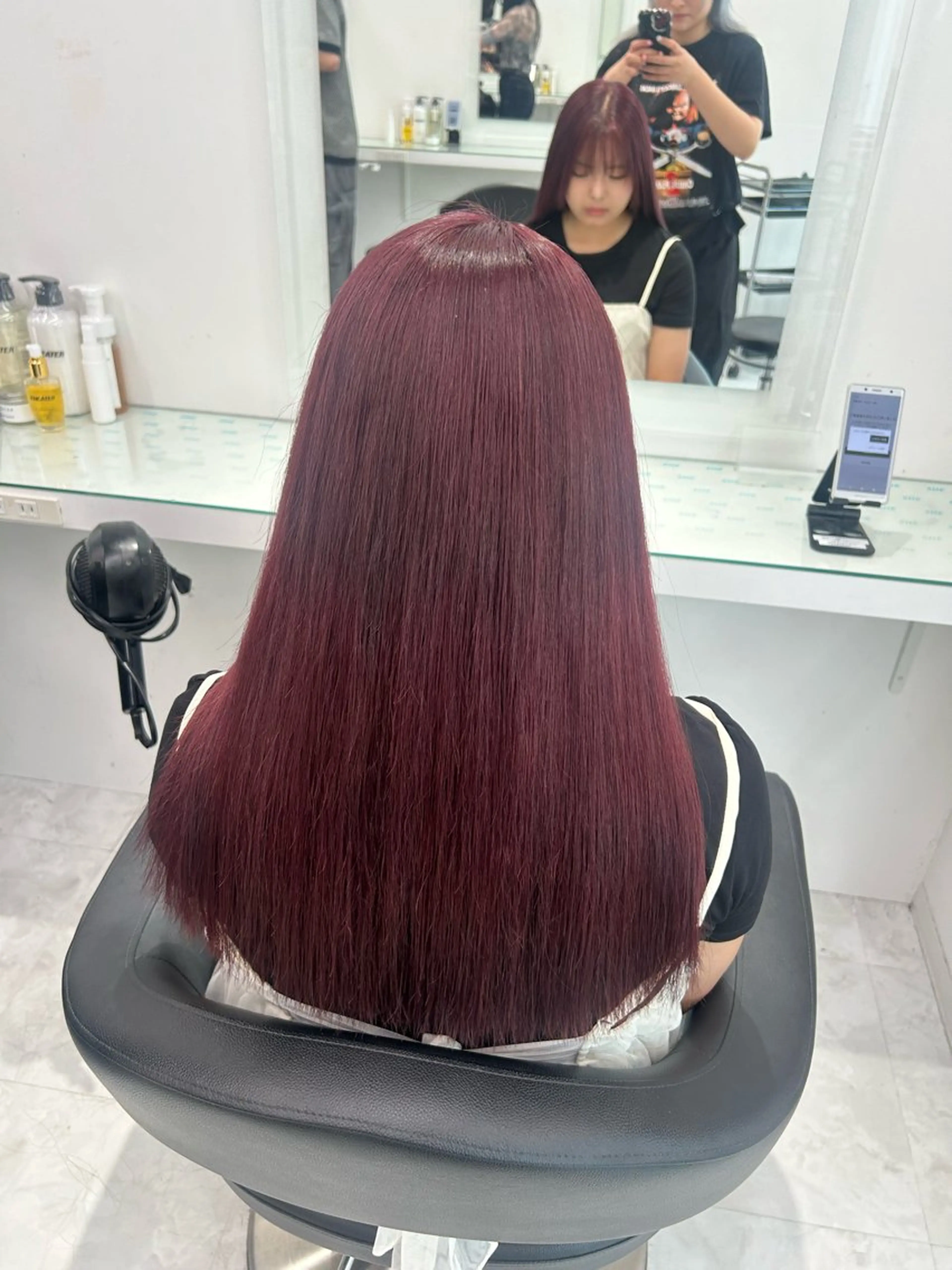 ロング カラー カット ヘアカラー トリートメント ヘアセット 🩷暖色カラー🩷 BONのヘアスタイル