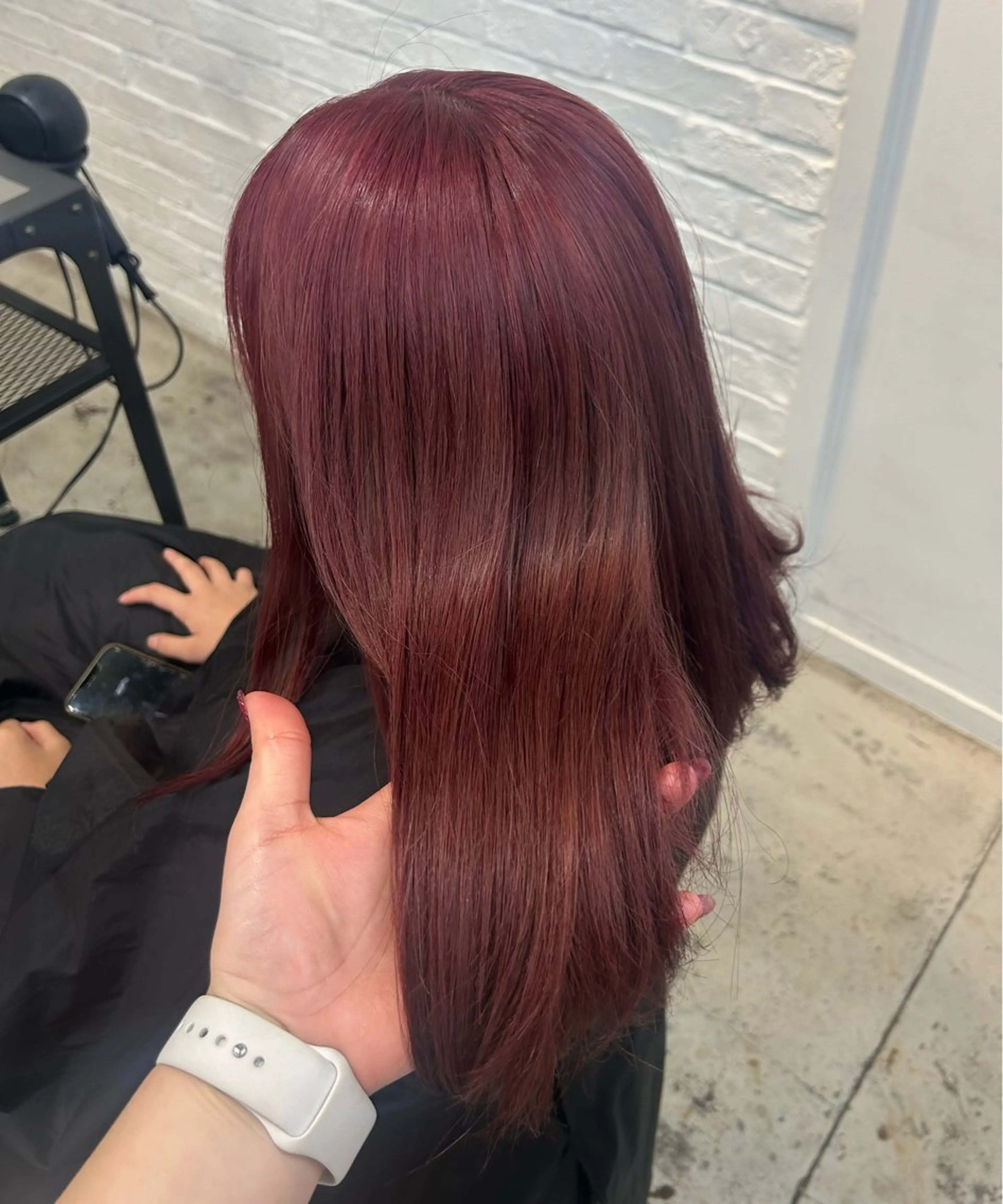 ミディアム カラー ヘアアレンジ ブリーチ 🎀 エクステ ♡さや♡のヘアスタイル