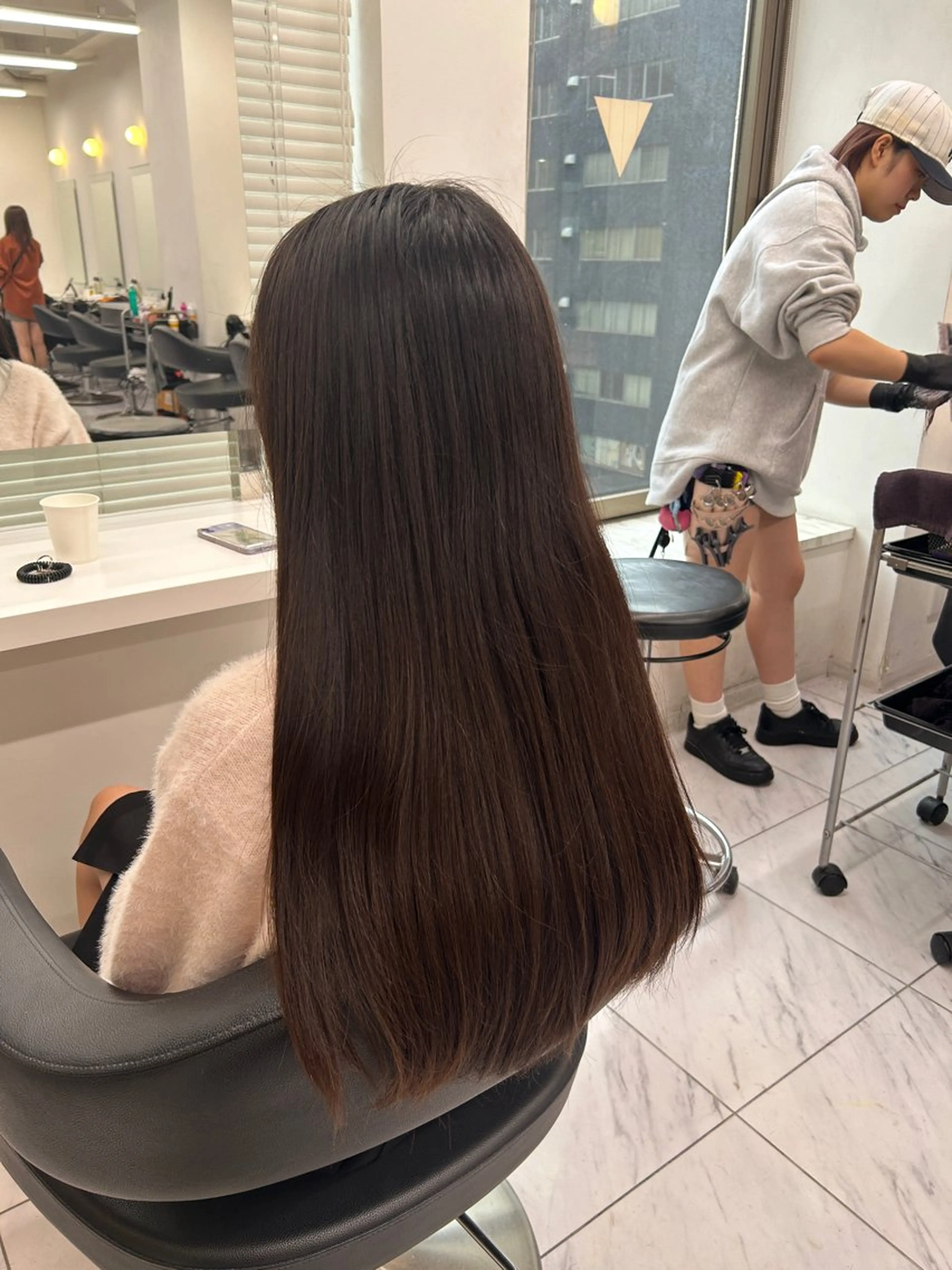 カラー パーマ ヘアアレンジ メンズ 🥯縮毛/レイヤー/ ベージュヘア🥯のヘアスタイル