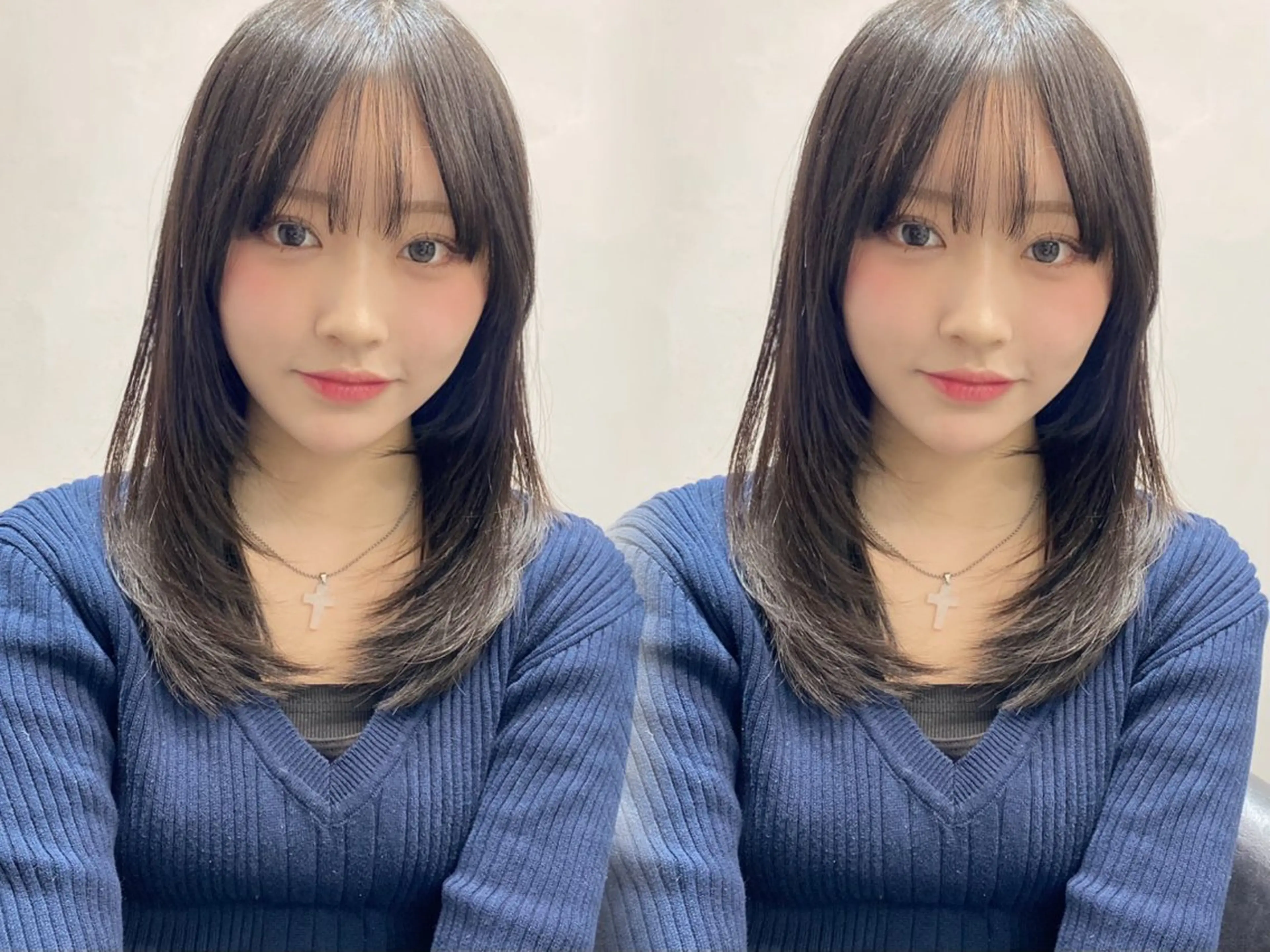 セミロング カラー 髪質改善 トリートメント カット ヘアカラー トリートメント etora渋谷店所属・レイヤー×髪質改善✨ 渋谷/佐藤侑哉のヘアスタイル