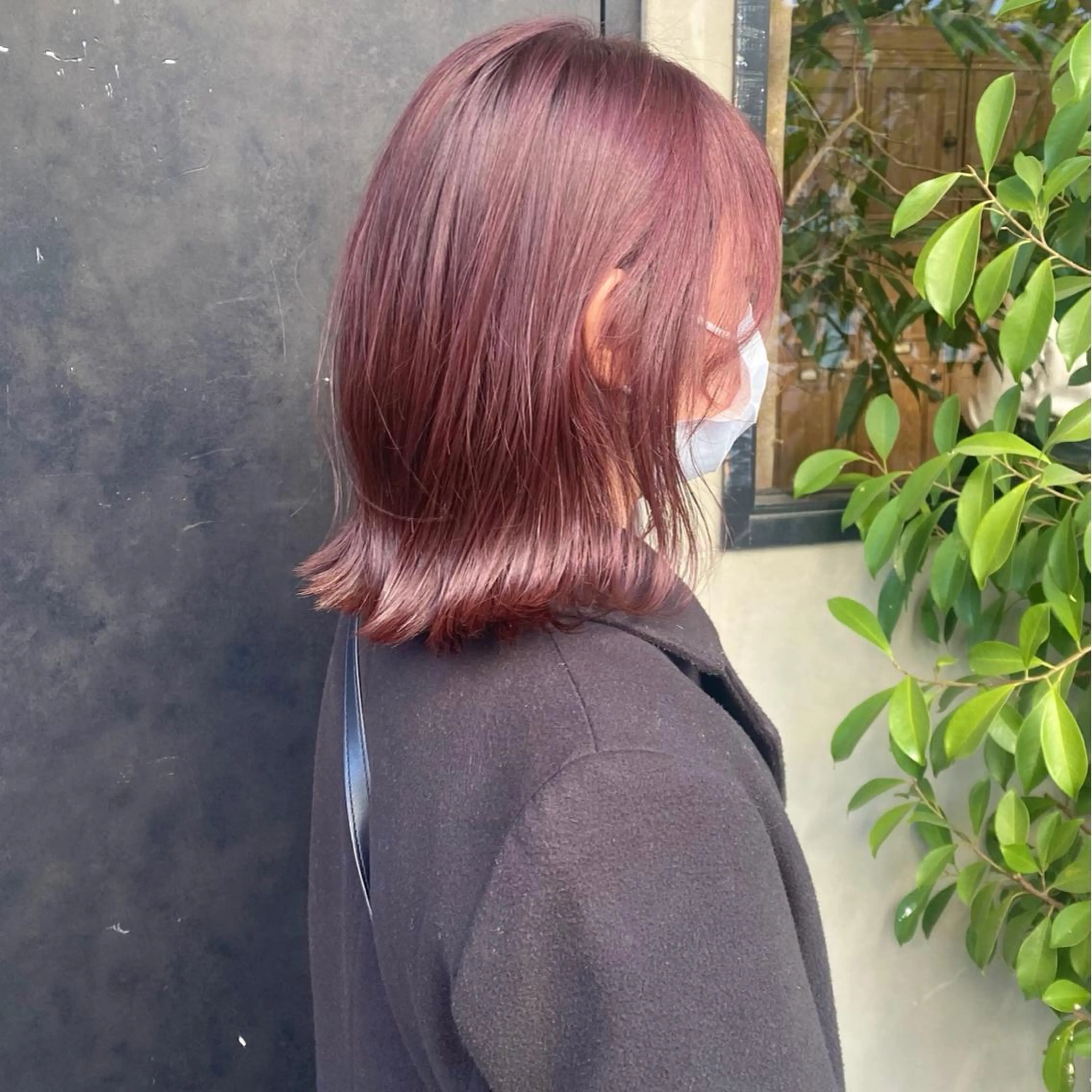 ミディアム カラー カット ヘアカラー トリートメント 比嘉 陽のヘアスタイル