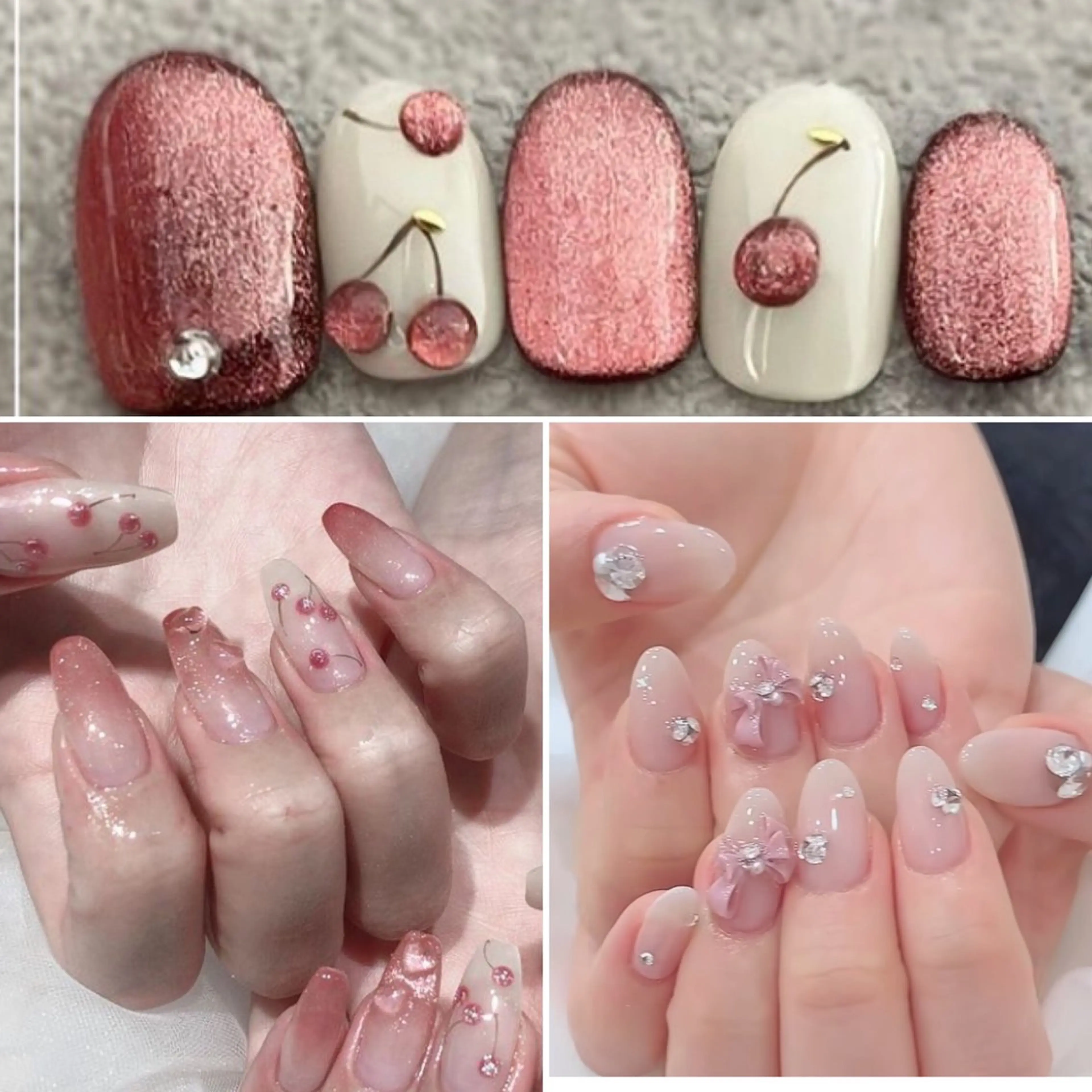 ネイル アートネイル チークネイル フレンチネイル ハート ピンク 大門浜松町 ネイルのネイルデザイン