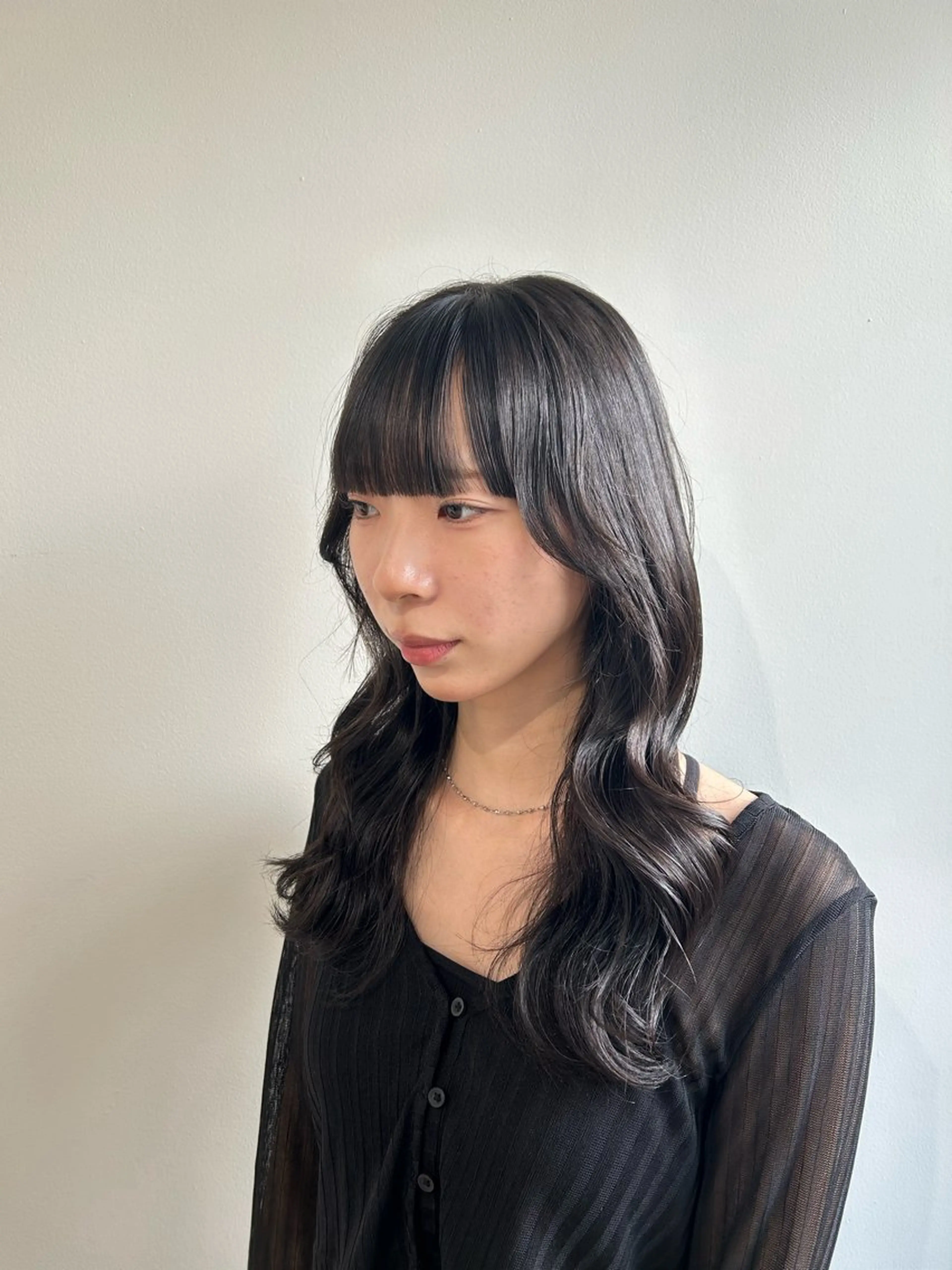 ロング 新潟/万代/レイヤー 韓国風/明間未来のヘアスタイル