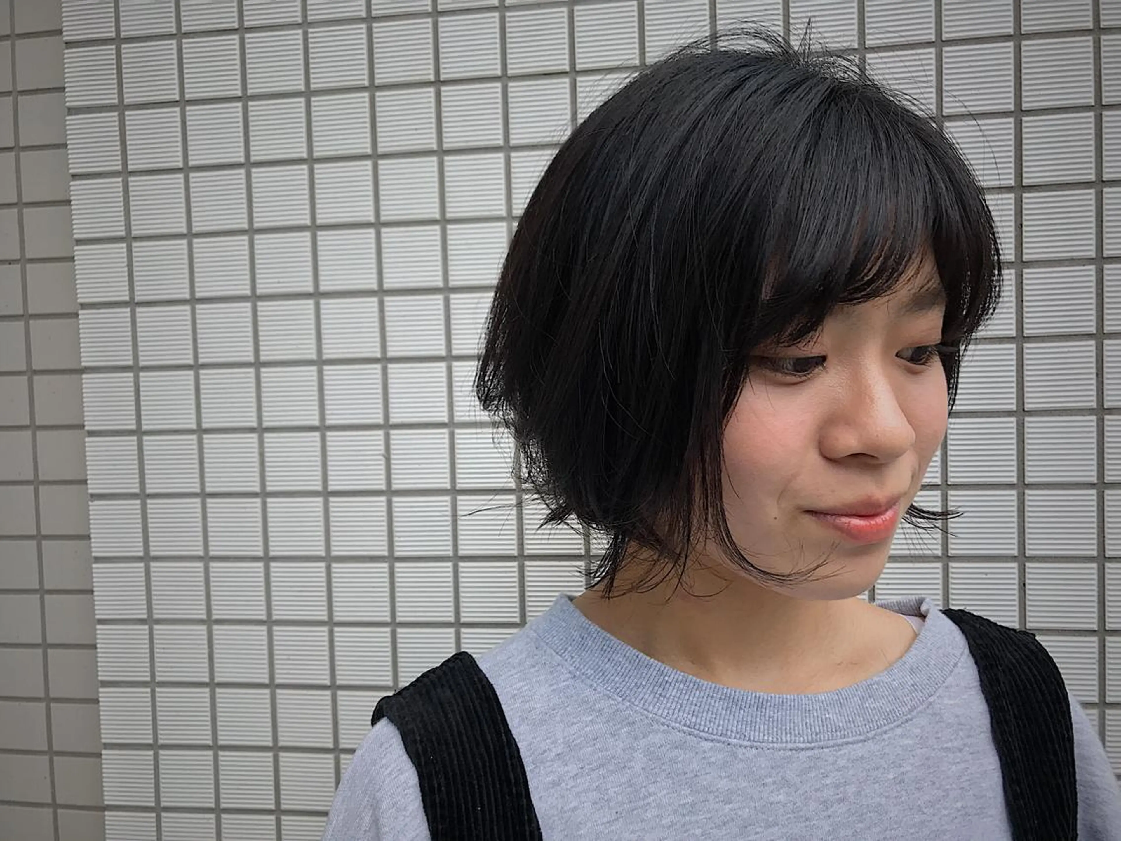 ショート 外ハネヘア Lond enikaのヘアスタイル