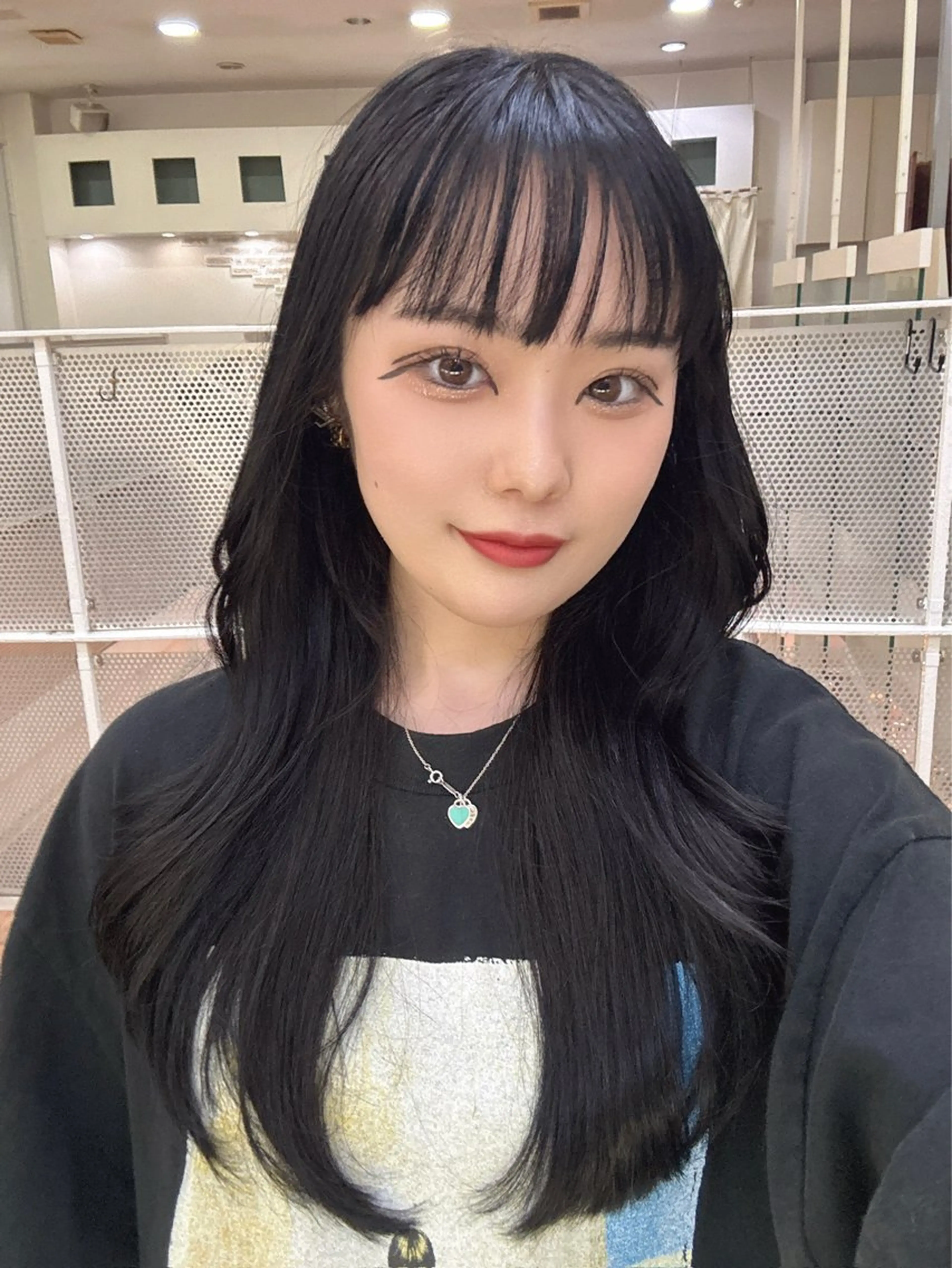 ロング カラー ヘアカラー トリートメント hip's eyes 渡辺舜のヘアスタイル