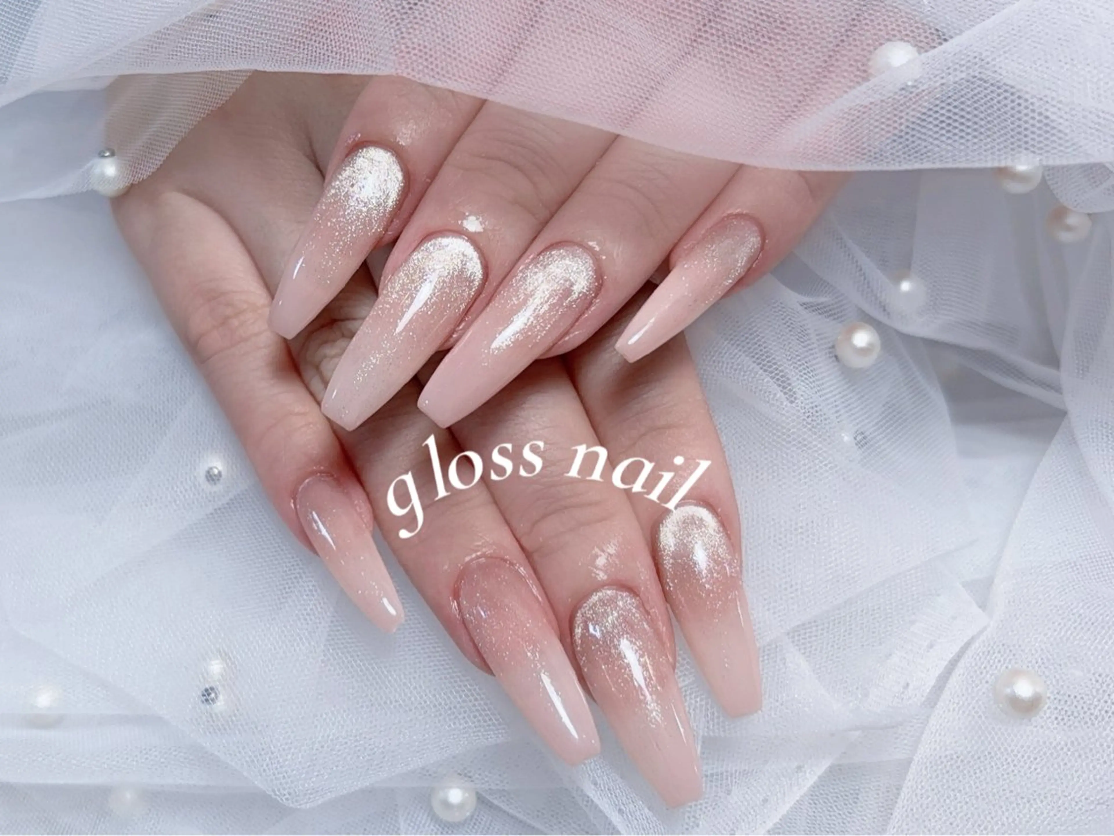 ネイル テンニン💞 gloss nailのネイルデザイン
