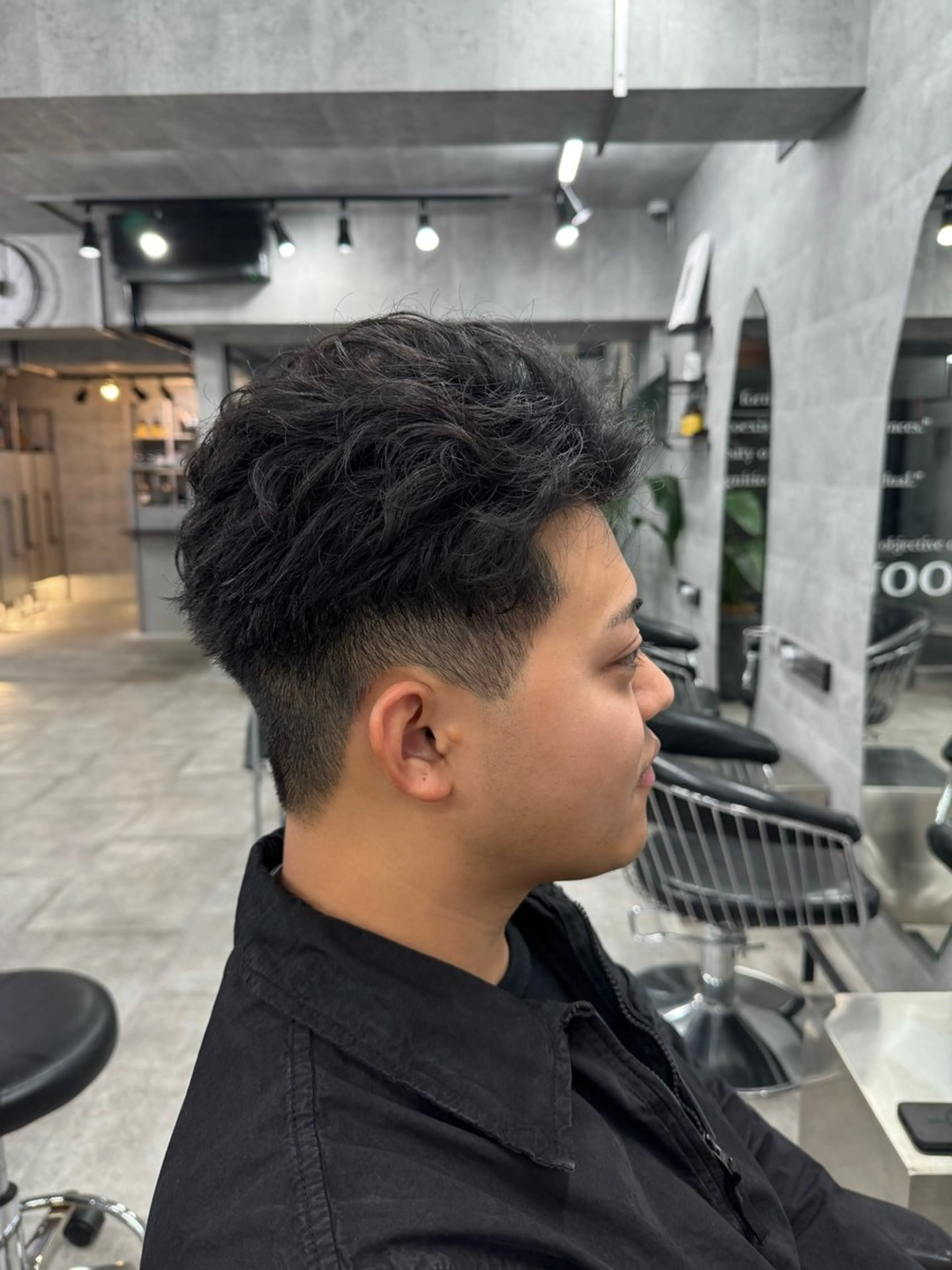 パーマ メンズ カット パーマ You/透明感カラー レイヤーカット/ボブのヘアスタイル