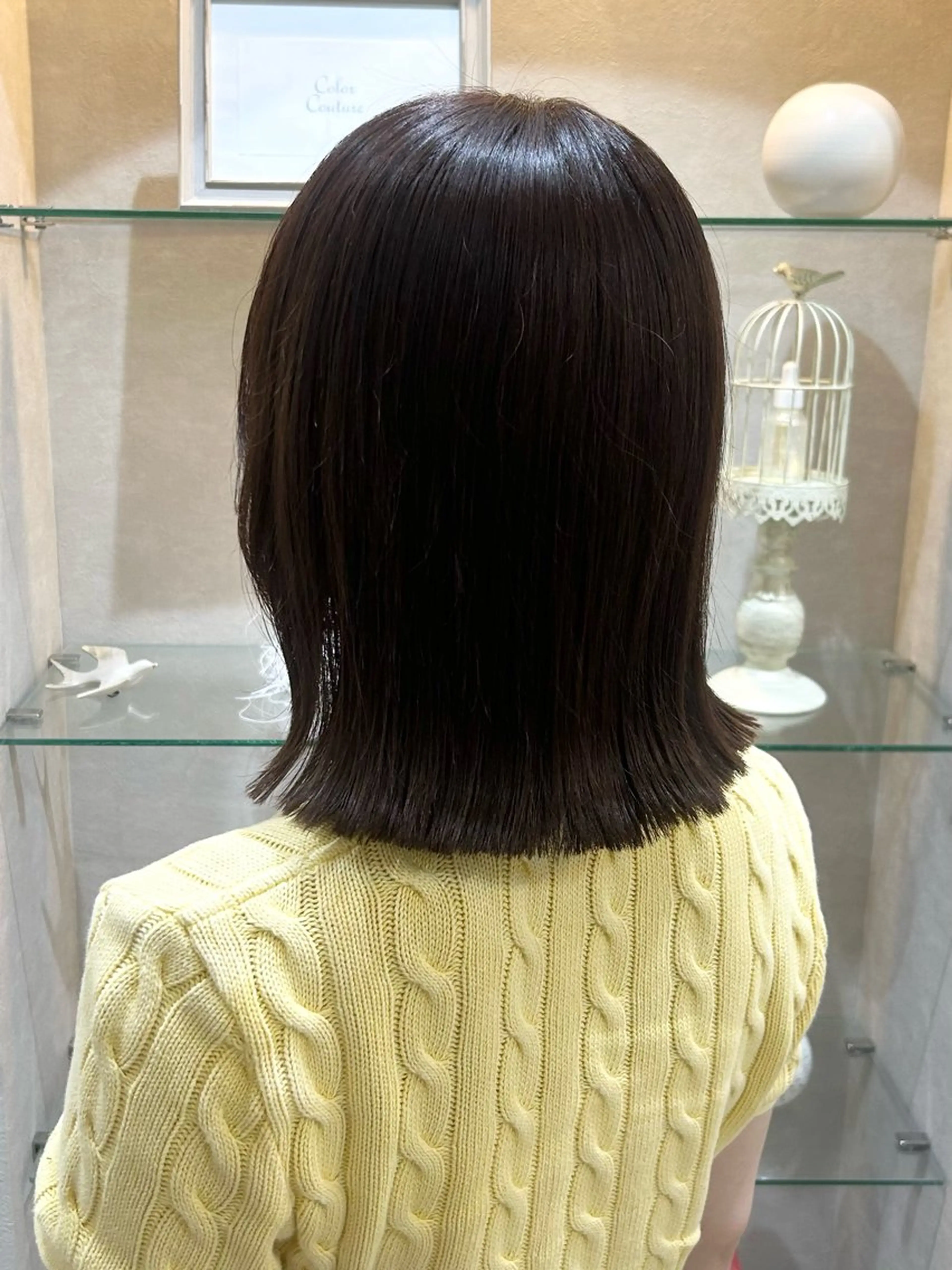 カラー ゆうな/レイヤー/ 顔周り/髪質改善のヘアスタイル