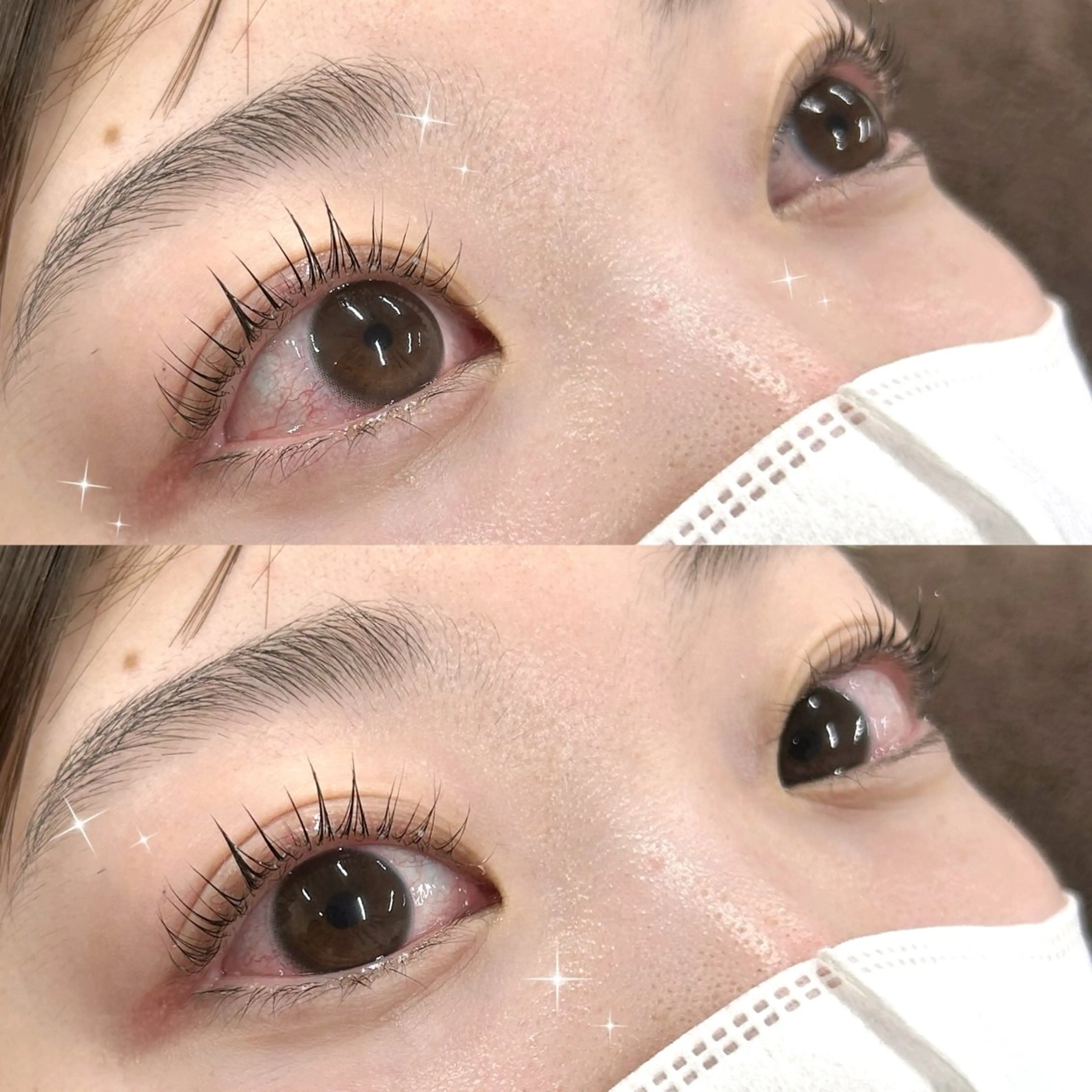 マツエク・マツパ パリジェンヌラッシュリフト 一重×まつ毛パーマ REMIA 🤍harukaのネイルデザイン