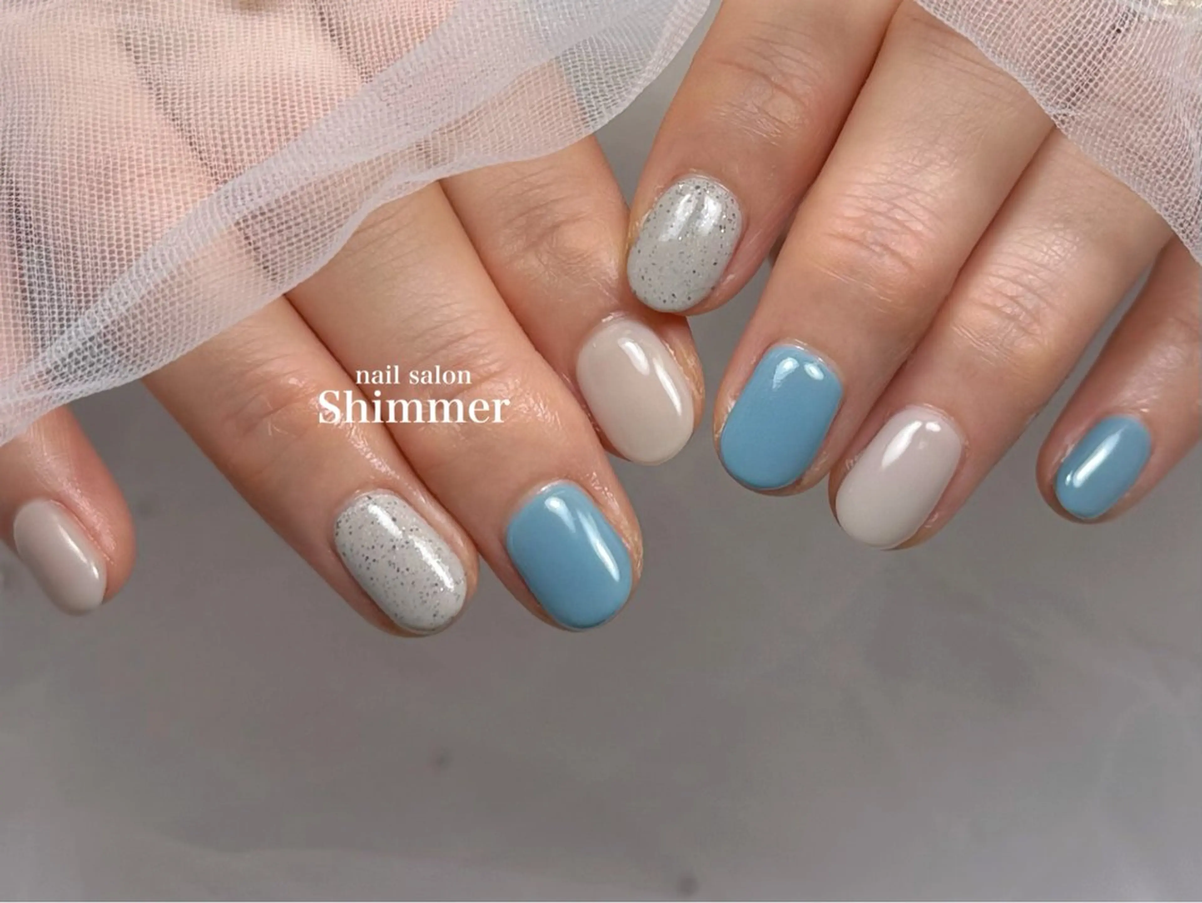 ネイル ハンドネイル Shimmer Risaのネイルデザイン