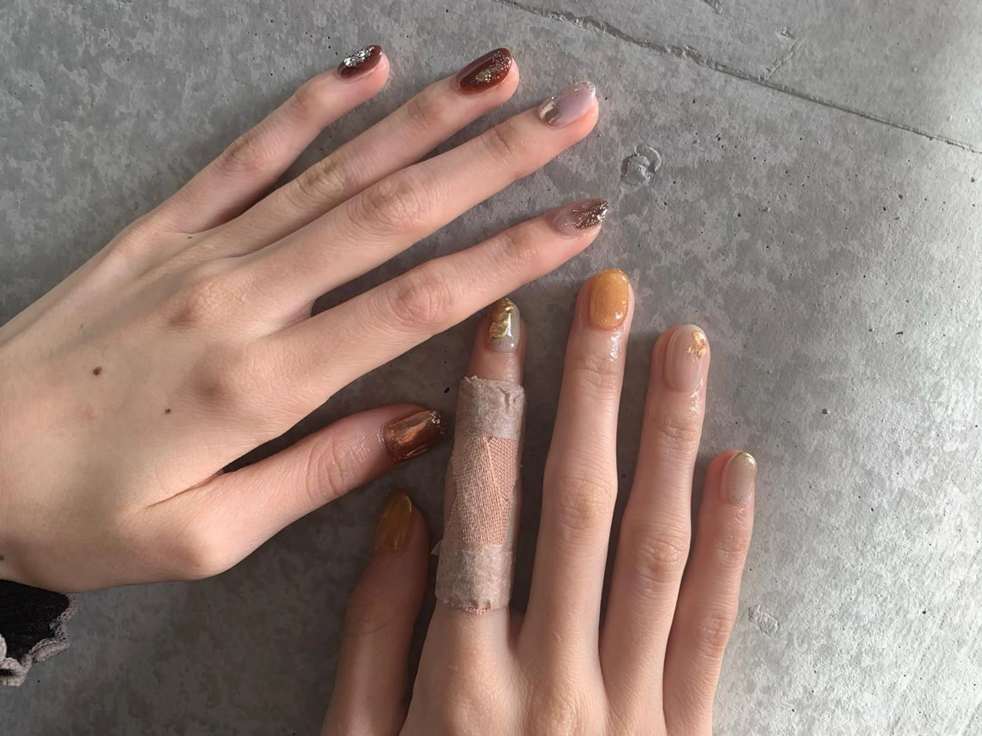 ネイル 持ち込み マキノ ユイのネイルデザイン