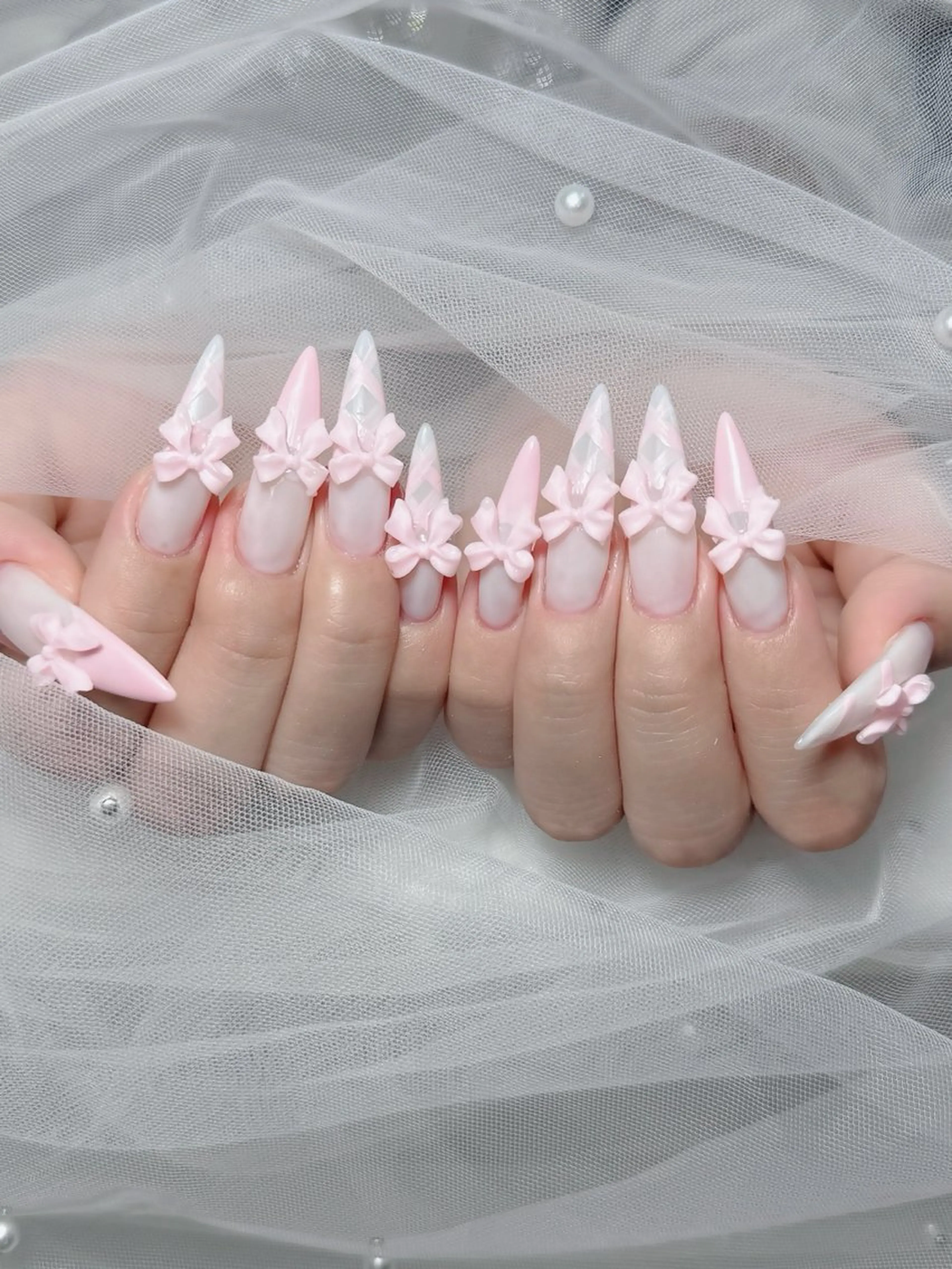 ネイル アートネイル 韓国ネイル 持ち込み ワンホンネイル ハンドネイル Lenie Nail Salonのネイルデザイン