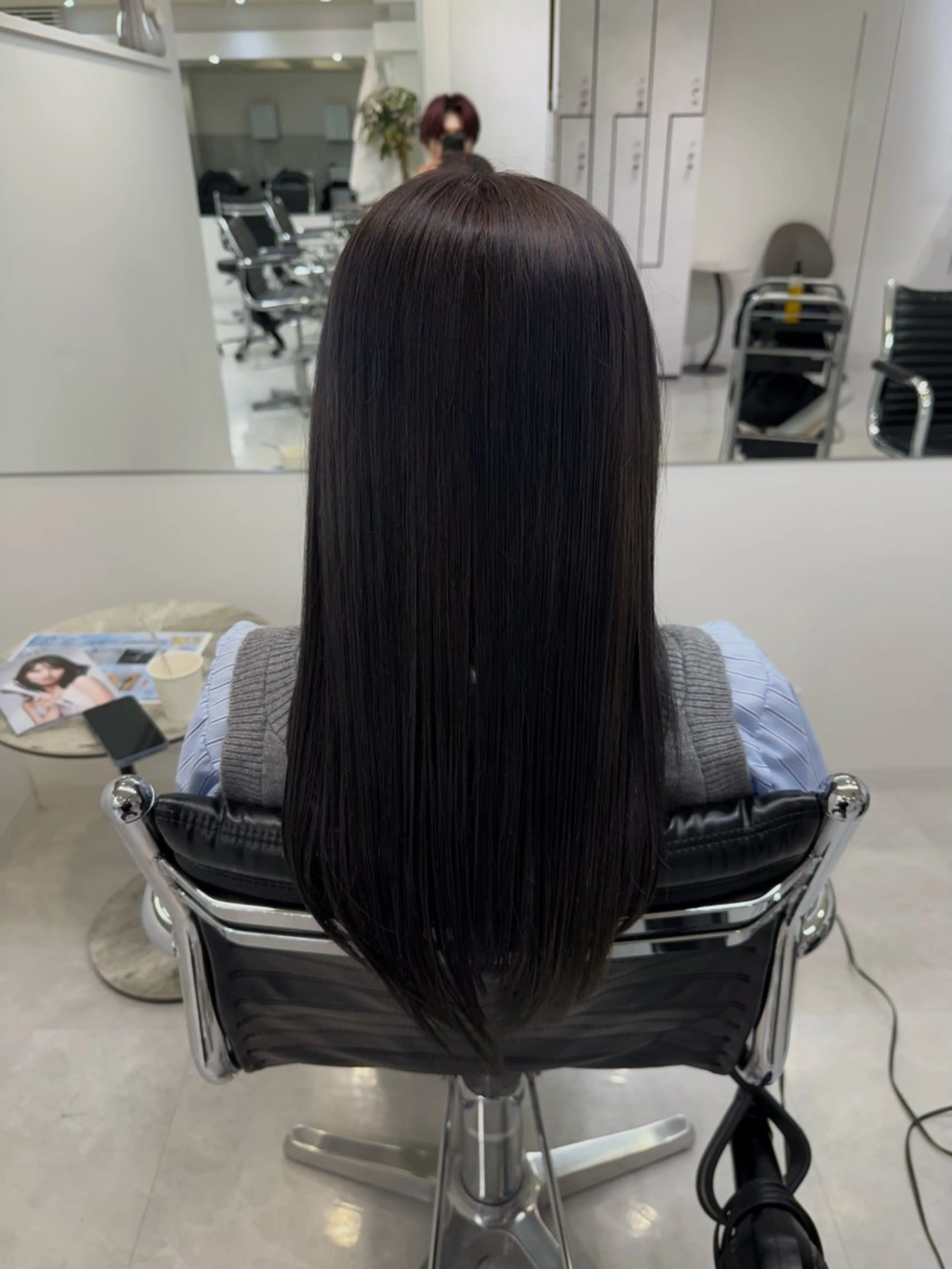 セミロング カラー 赤み消しカラー✨ /YUYAのヘアスタイル