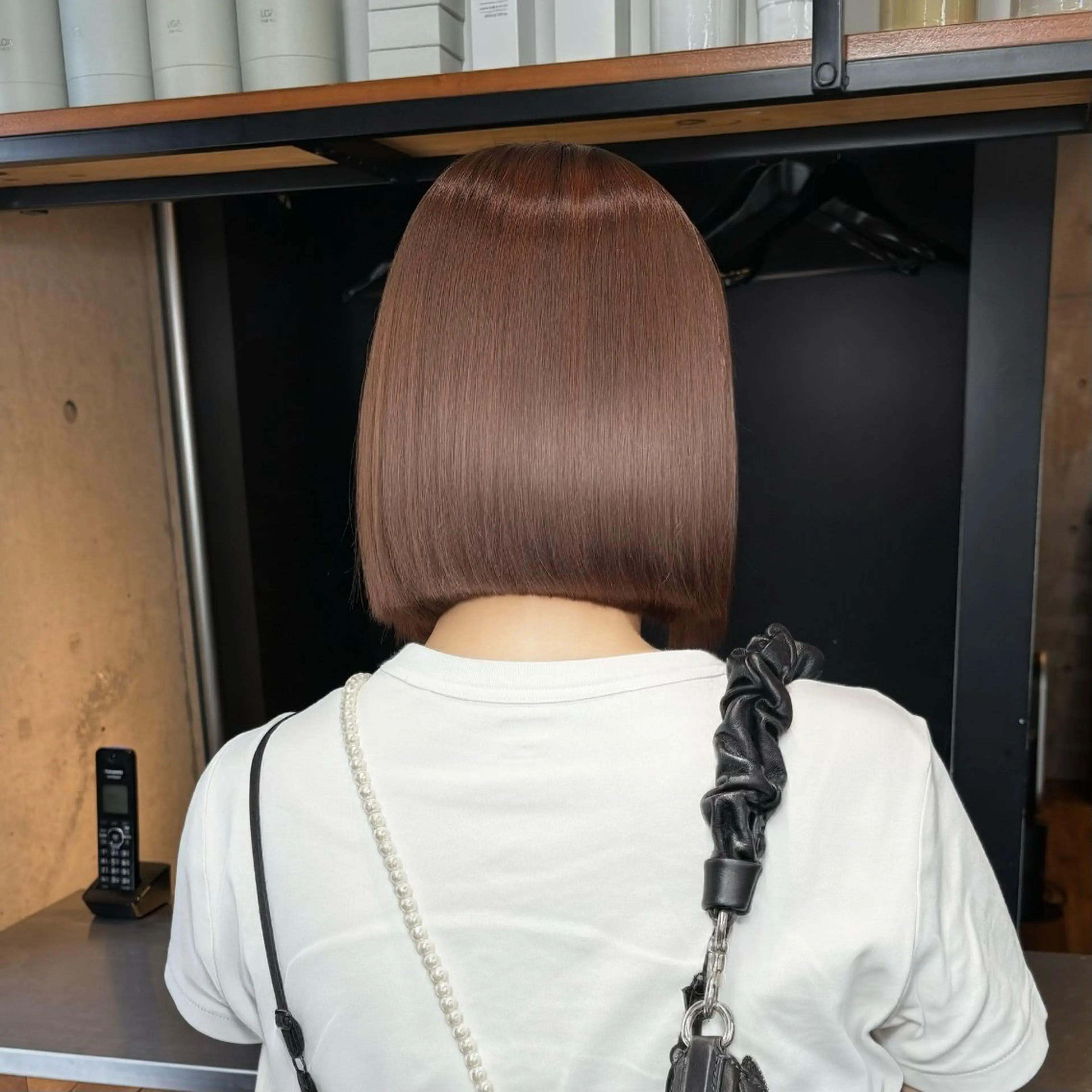 ショート カラー パーマ カット ヘアカラー 縮毛矯正 トリートメント ショートボブ髪質改善 縮毛矯正のプロ山道潤のヘアスタイル