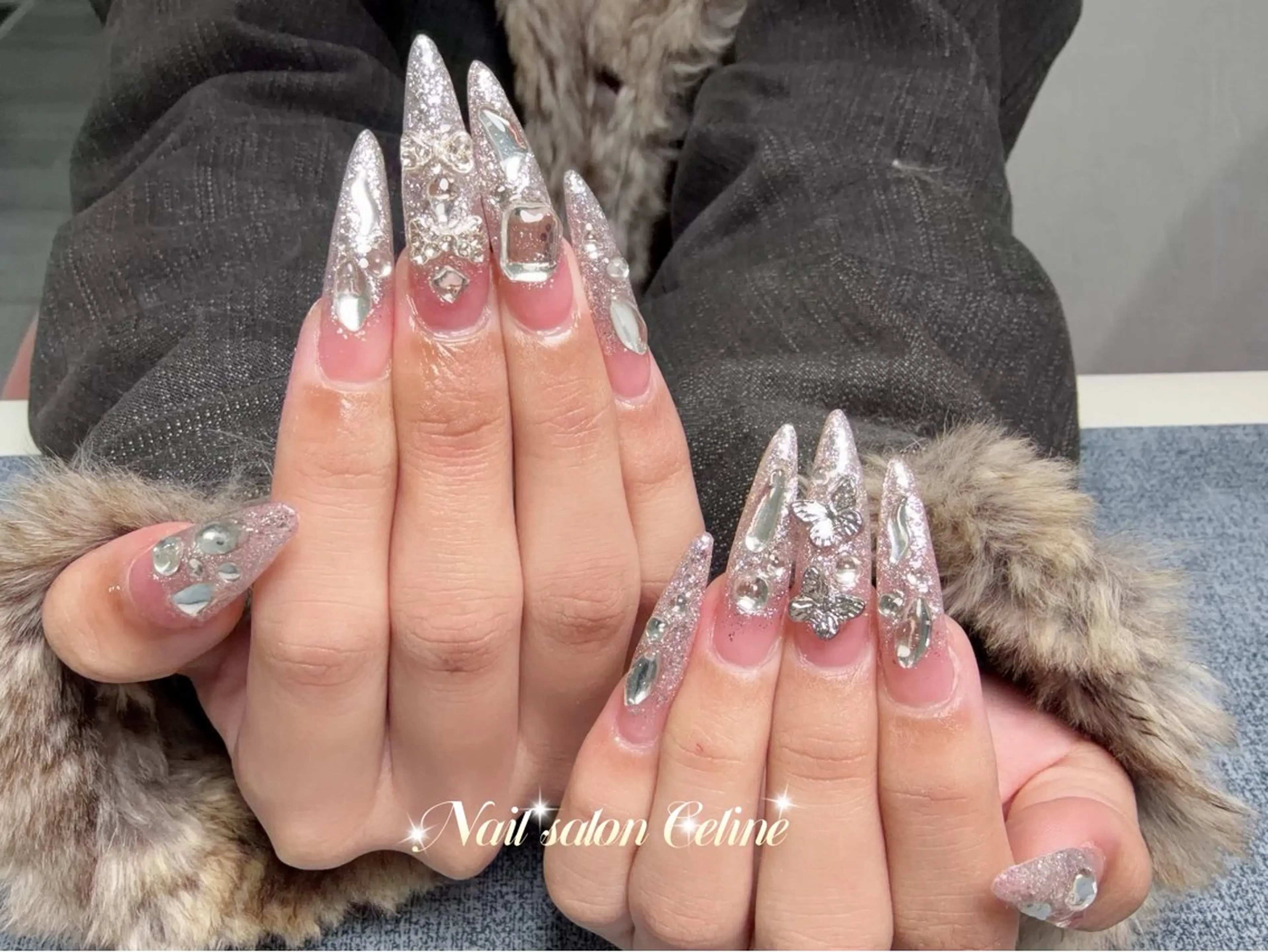 ロング ハンドネイル Nail Salon Celine 柏店所属・Nail Salon Celine柏店のネイルデザイン