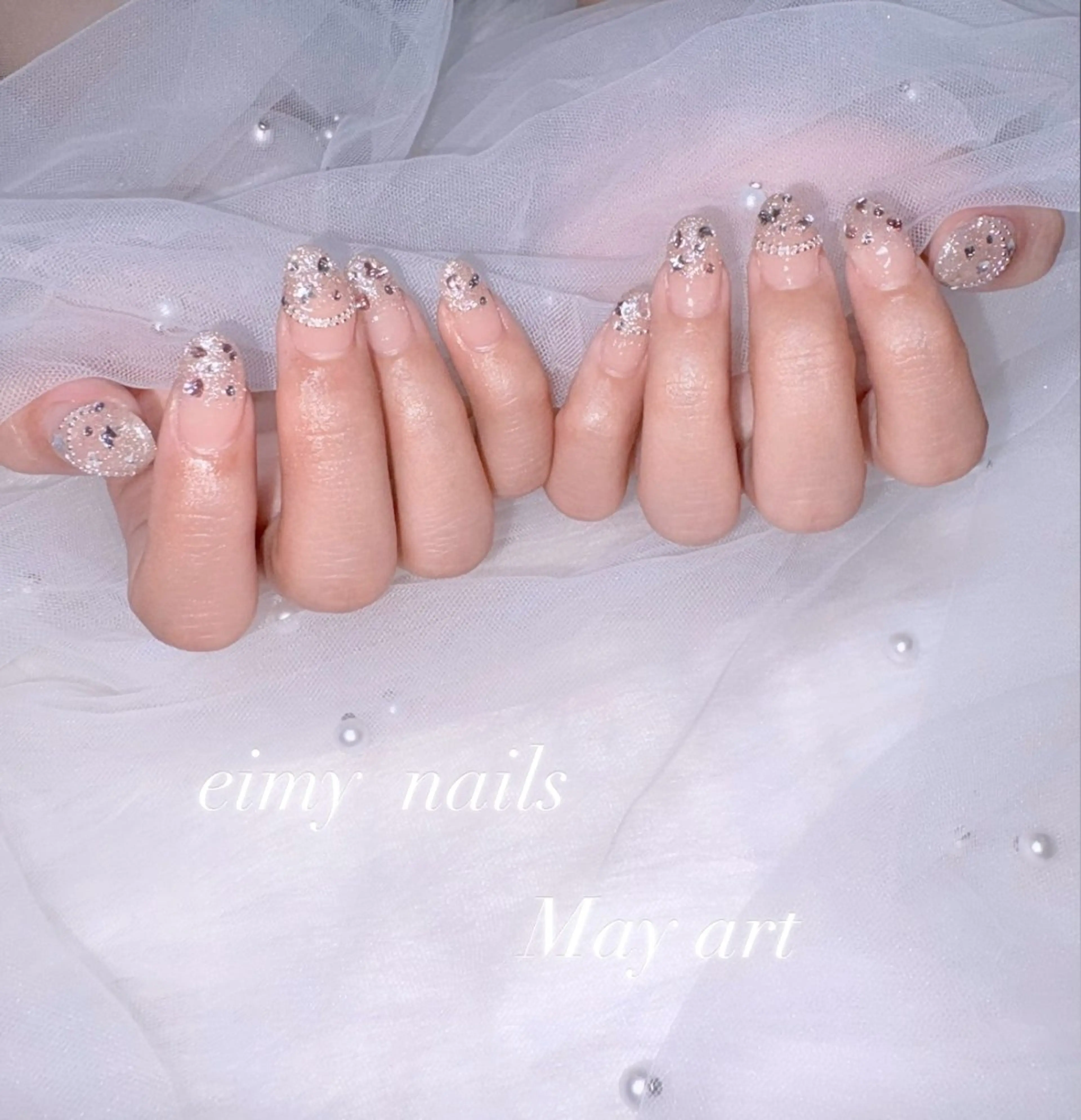 ネイル フラッシュネイル グラデーション 韓国ネイル ラメ(グリッター) ワンホンネイル ハンドネイル eimy nails♡のネイルデザイン