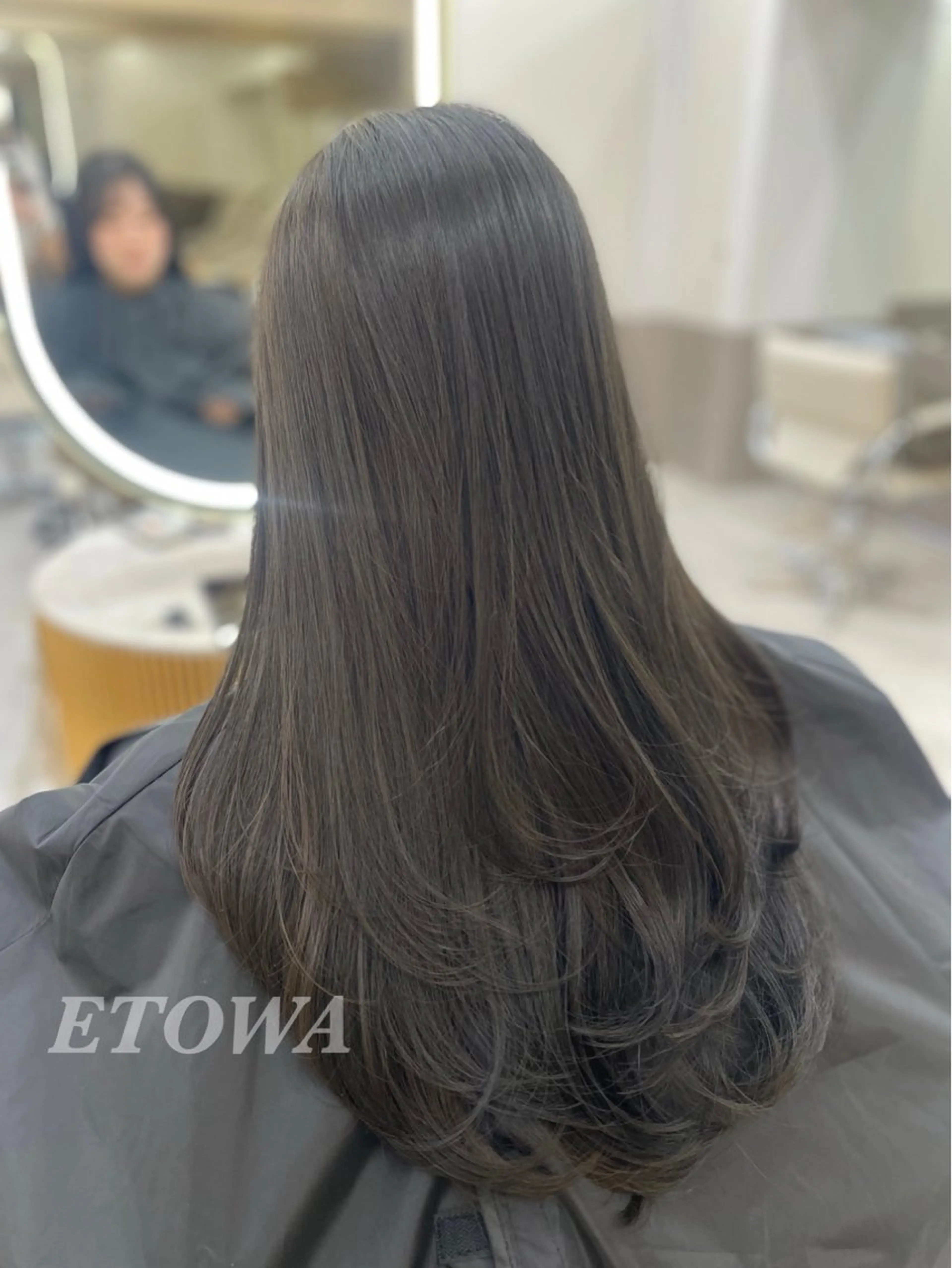 ロング 韓国風ヘア レイヤーカット 𝓝𝓪𝓷𝓪 くびれ/韓国風/新宿のヘアスタイル