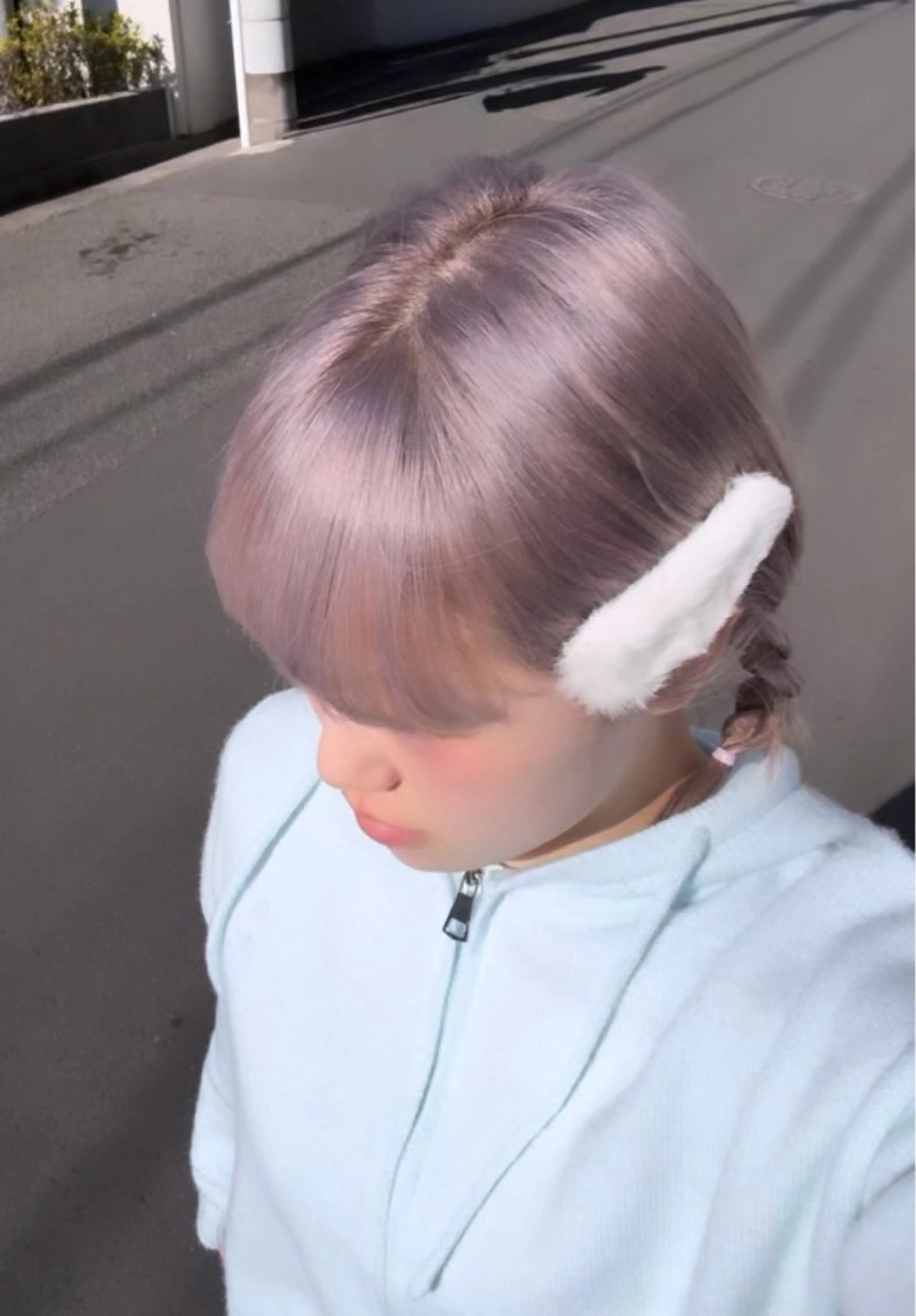 ミディアム カラー ハイトーン💗ピンク 🛼カラフル🍀のヘアスタイル