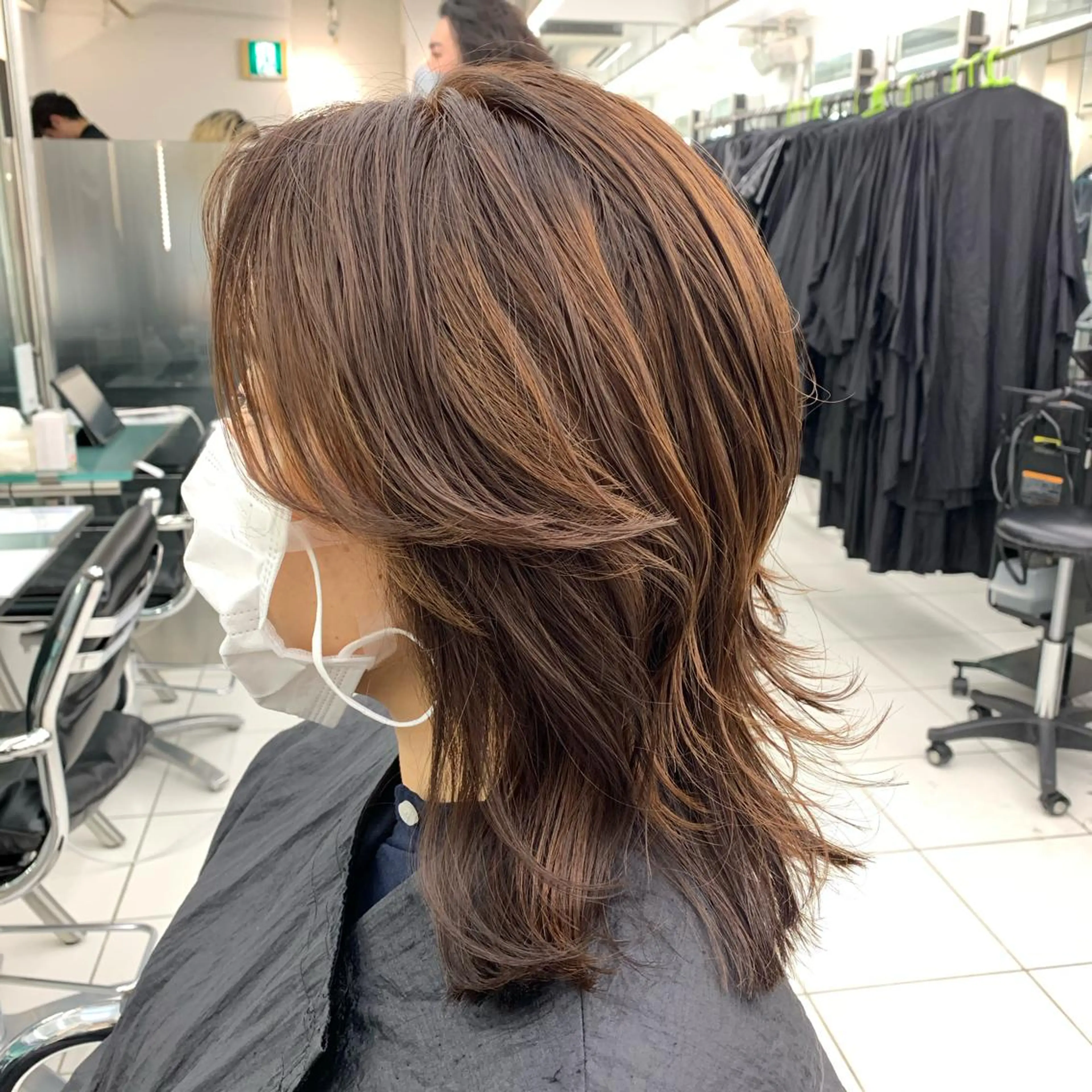 ミディアム デザインヘア 小林裕史のヘアスタイル