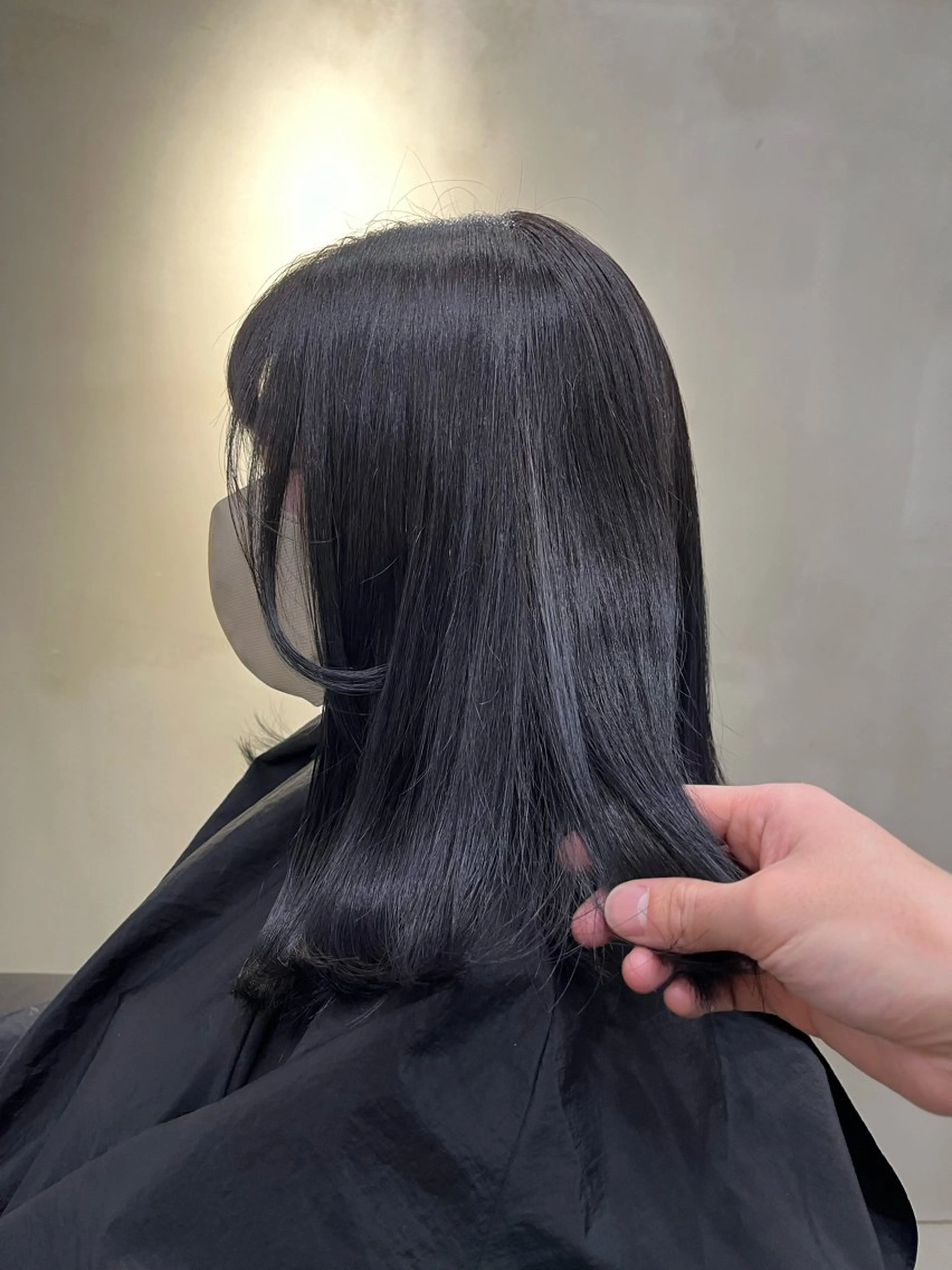 ミディアム カラー ネイビーカラー パープルカラー ヘアカラー 中園康 /カラー/ブリーチのヘアスタイル