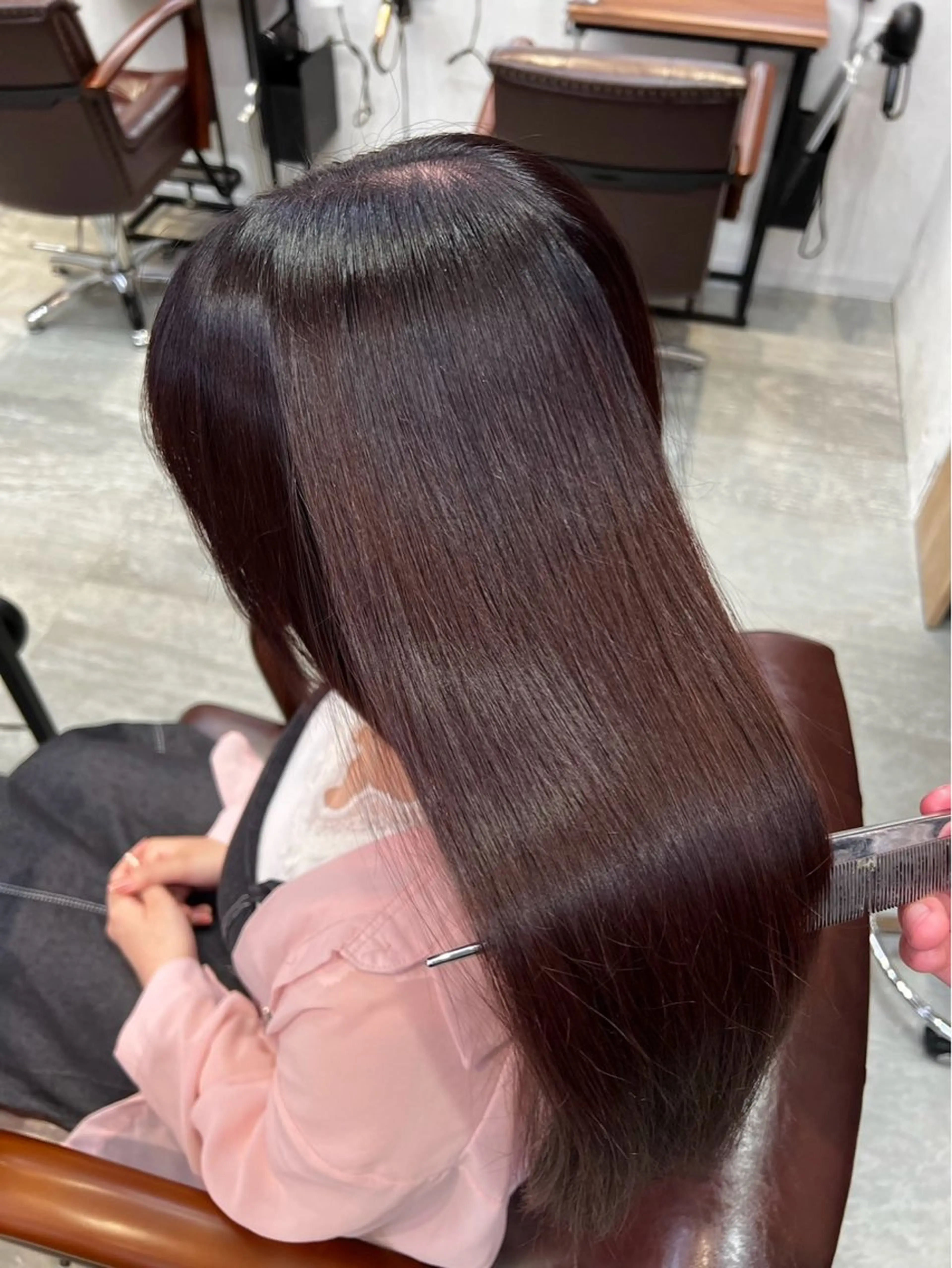 ロング カラー うるツヤ絹髪 /y.mao💎のヘアスタイル