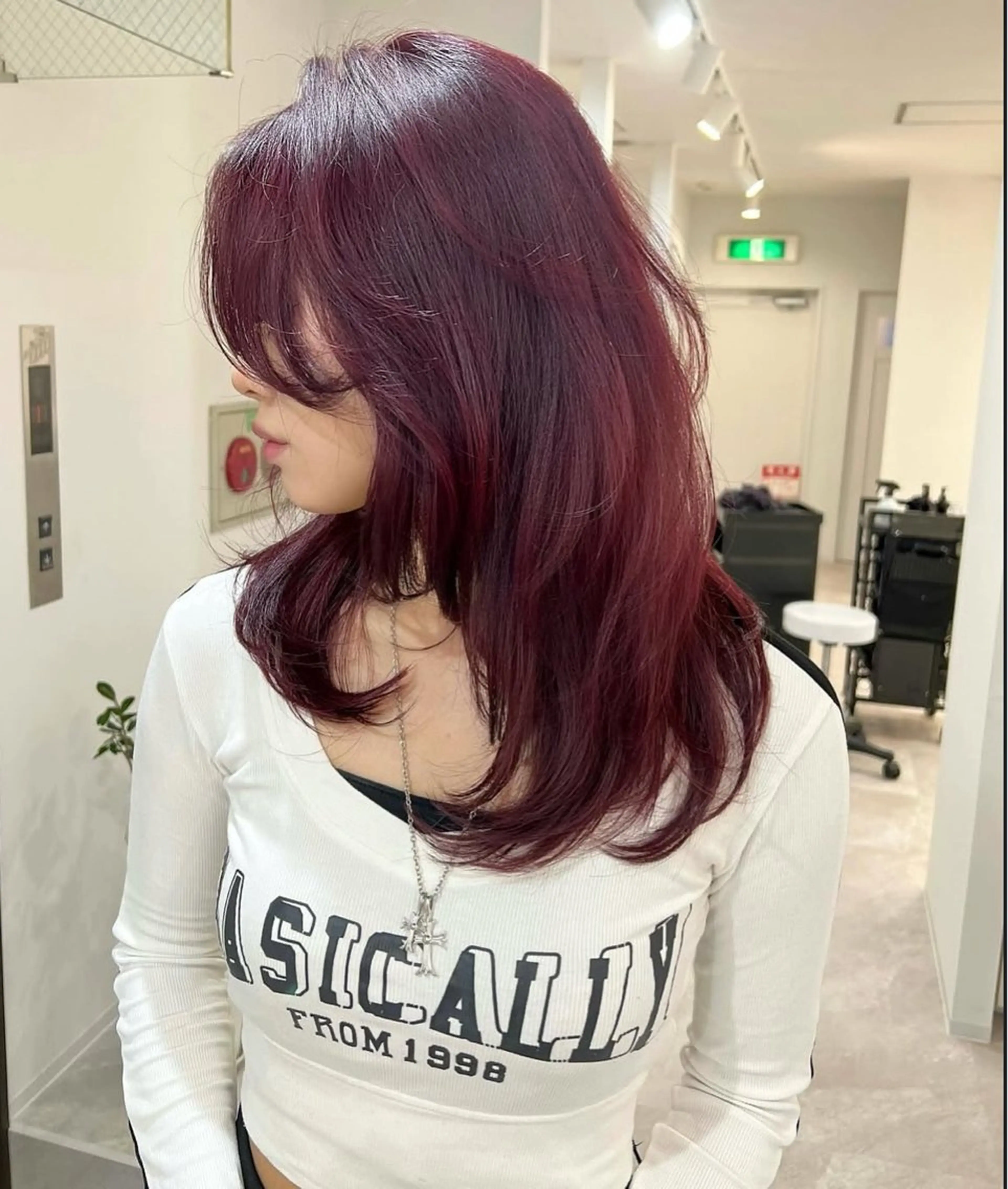 ミディアム カラー ヘアカラー SEINA️️/烏丸 ブリーチ/ハイトーンのヘアスタイル