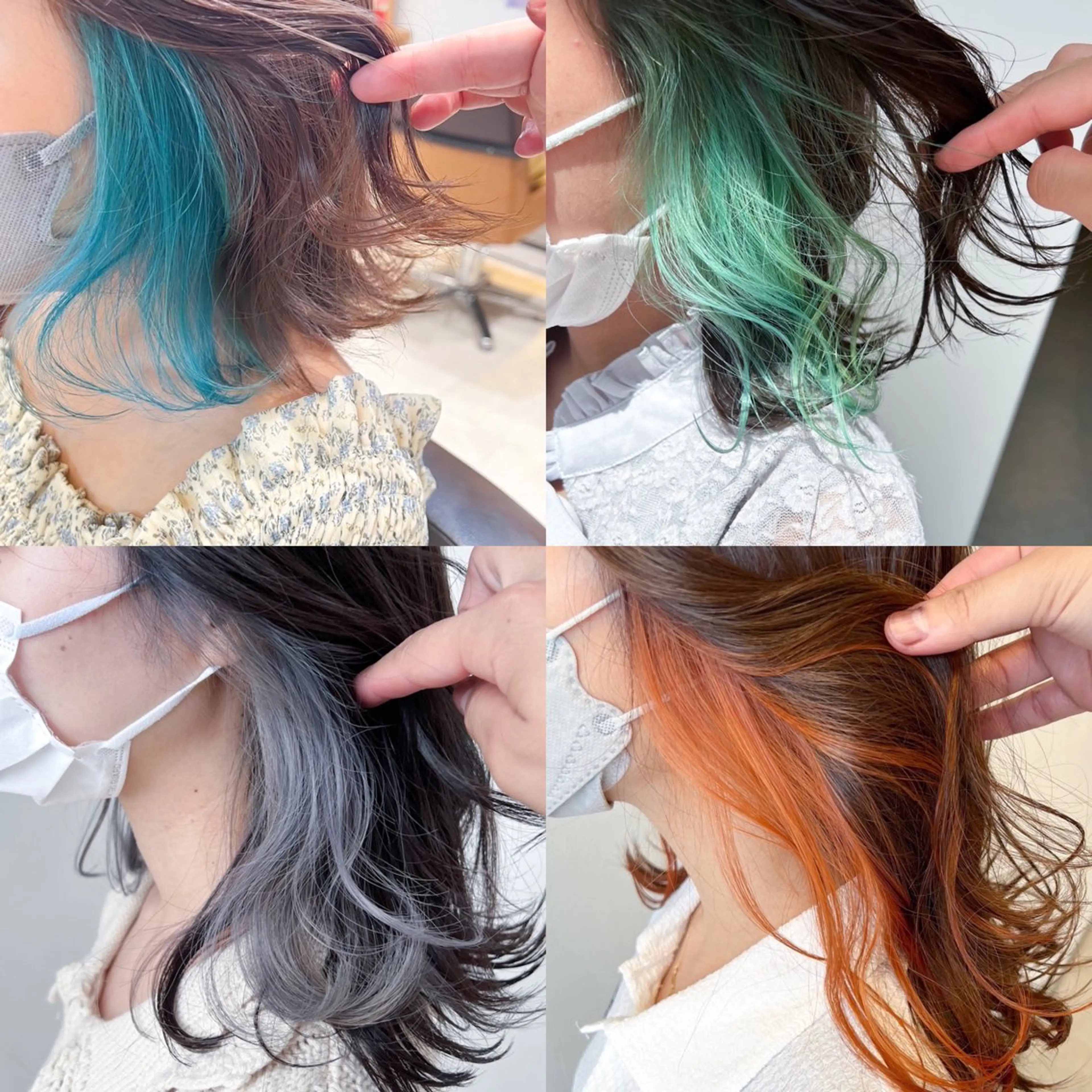 ミディアム ヘアカラー なんば髪質改善カラー Ardoreのヘアスタイル