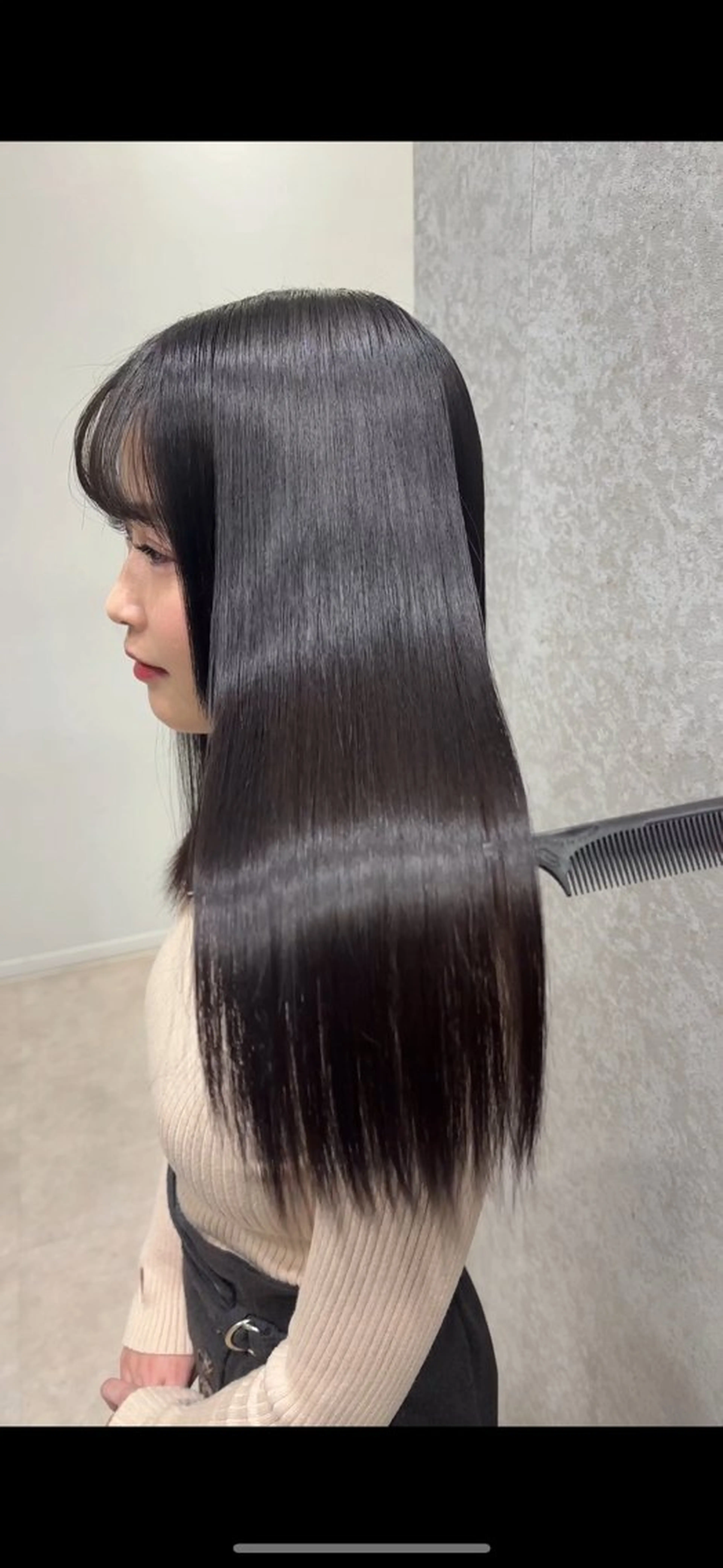 セミロング 髪質改善 トリートメント トリートメント ヘッドスパ 髪質改善ヘアケア 艶髪特化/上田のヘアスタイル