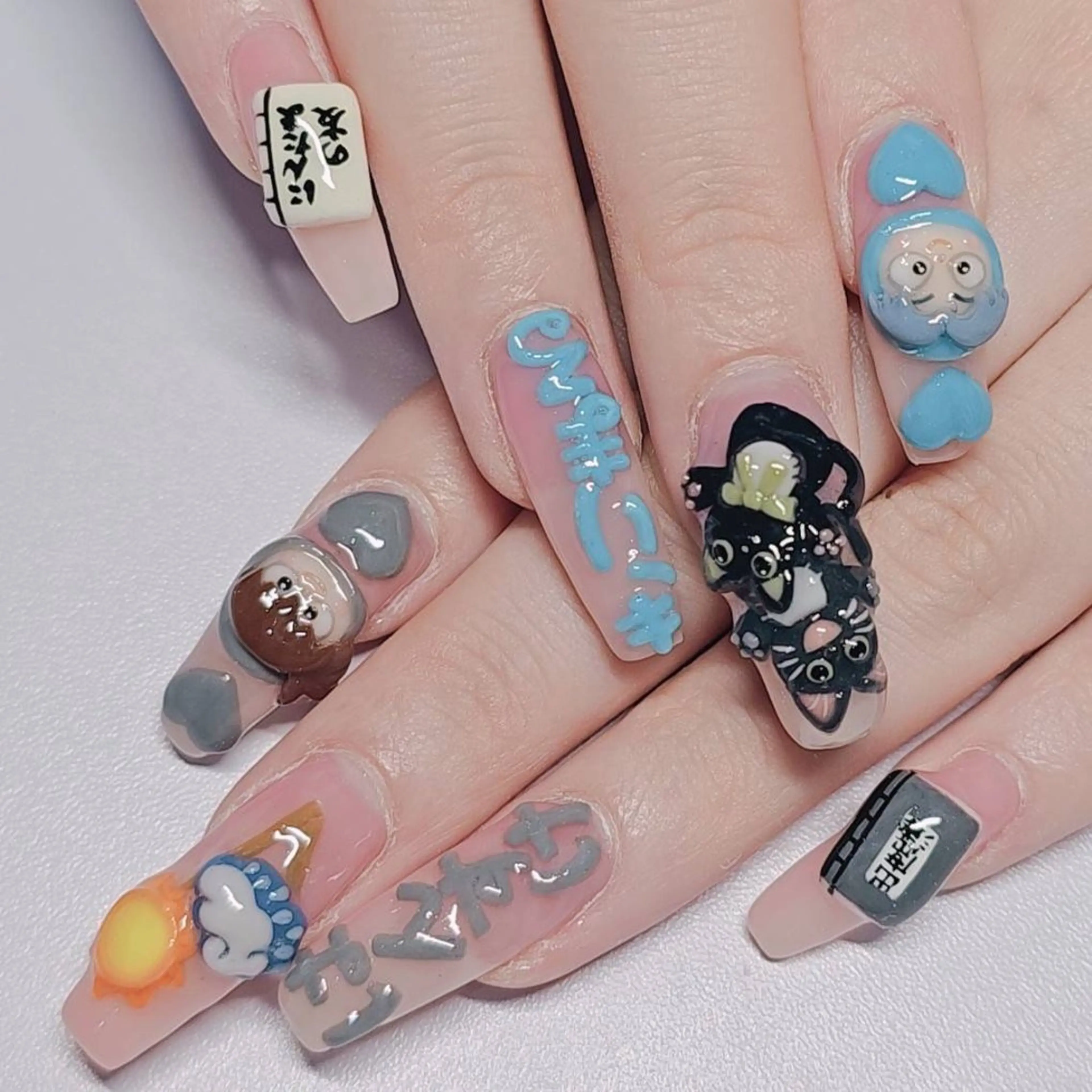 ネイル アートネイル ピンク ピンクベージュ ハンドネイル よしだ ひろきのネイルデザイン